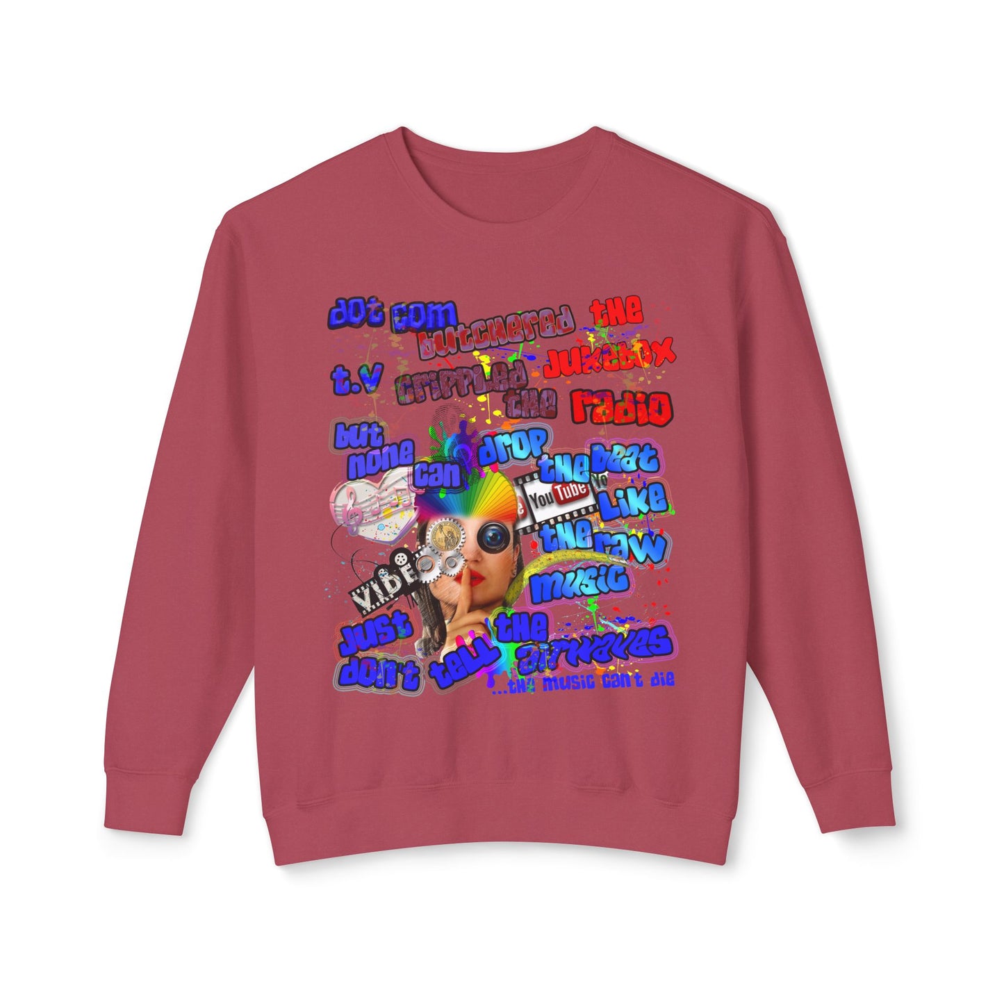 drop the beat - Unisex Lightweight Crewneck Sweatshirt