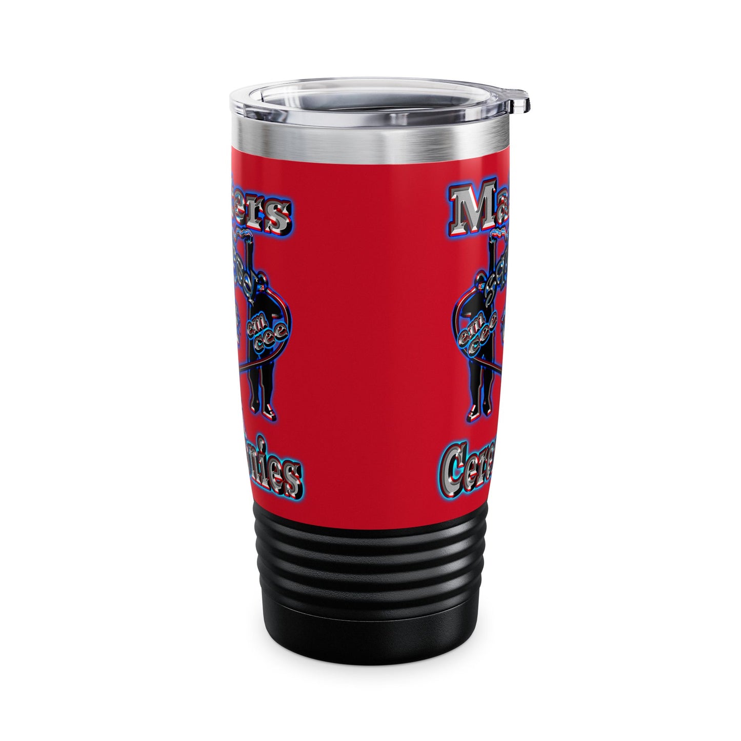 em cee squared - Ringneck Tumbler, 20oz (dark red)
