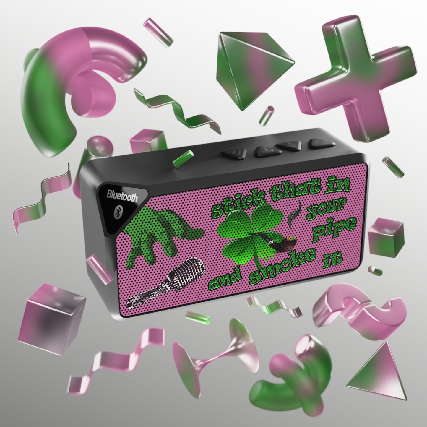 stick that in your pipe and smoke it - Jabba Bluetooth Speaker (light pink)