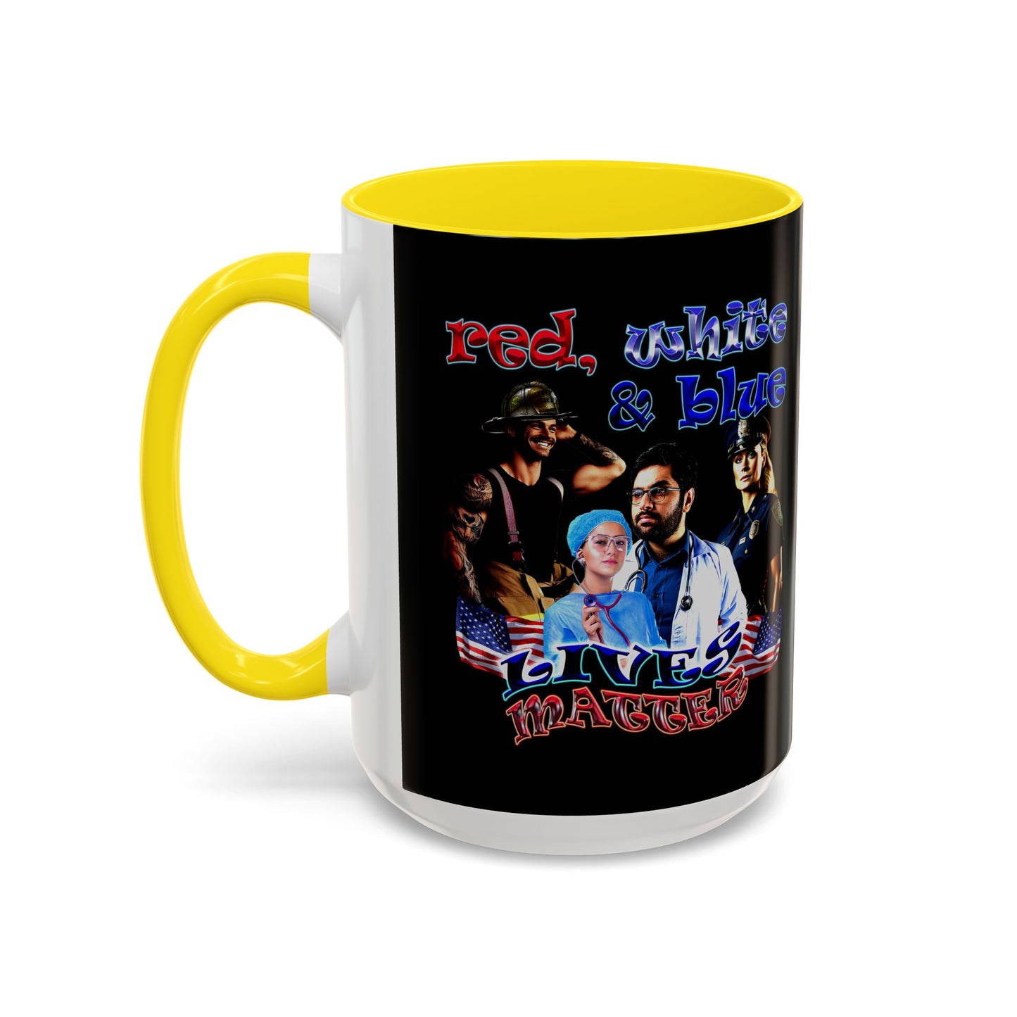 rw&b lives matter - Accent Mug (black)