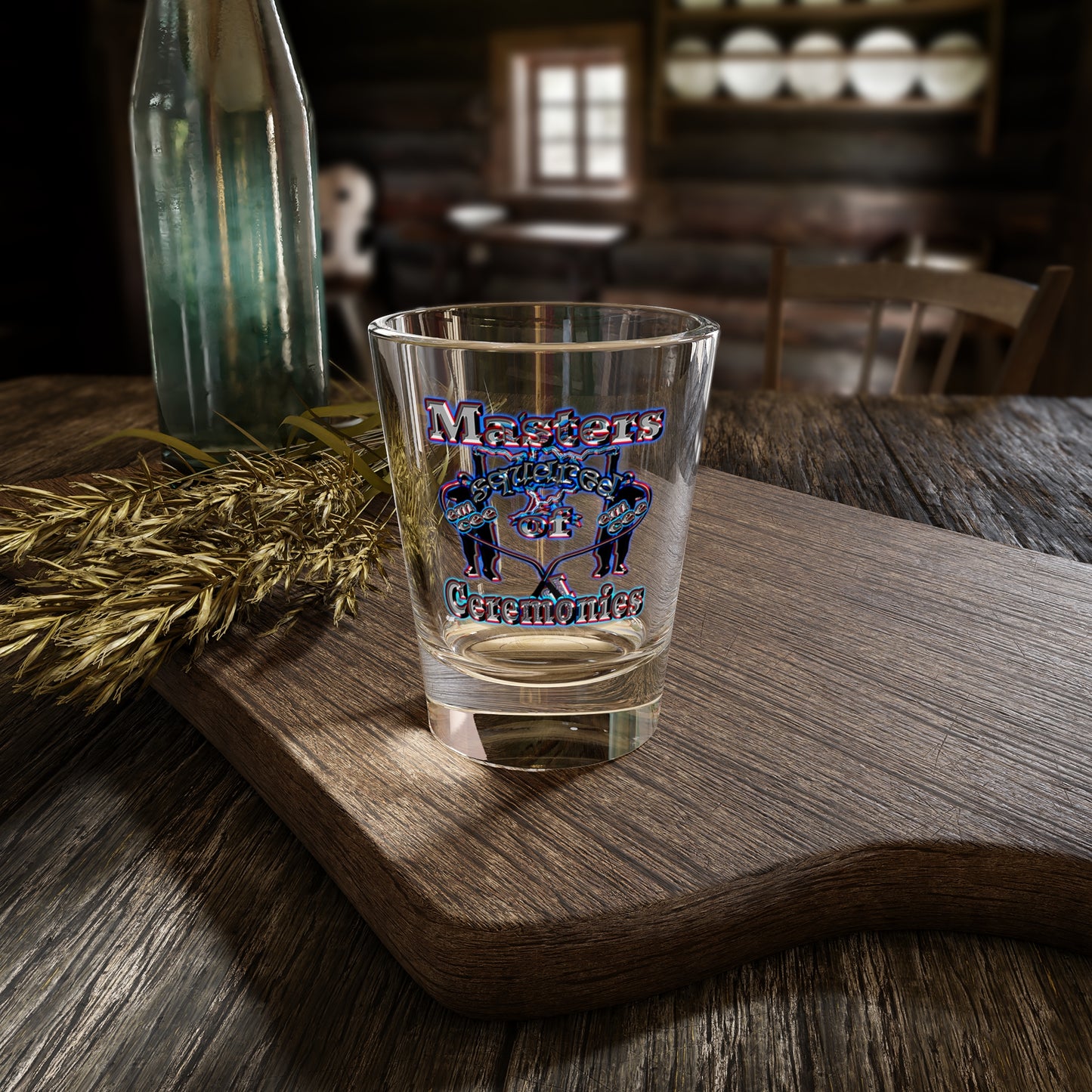 em cee squared - Shot Glass