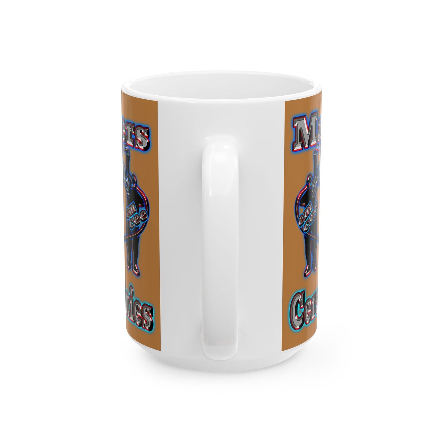 em cee squared - White Mug (light brown)