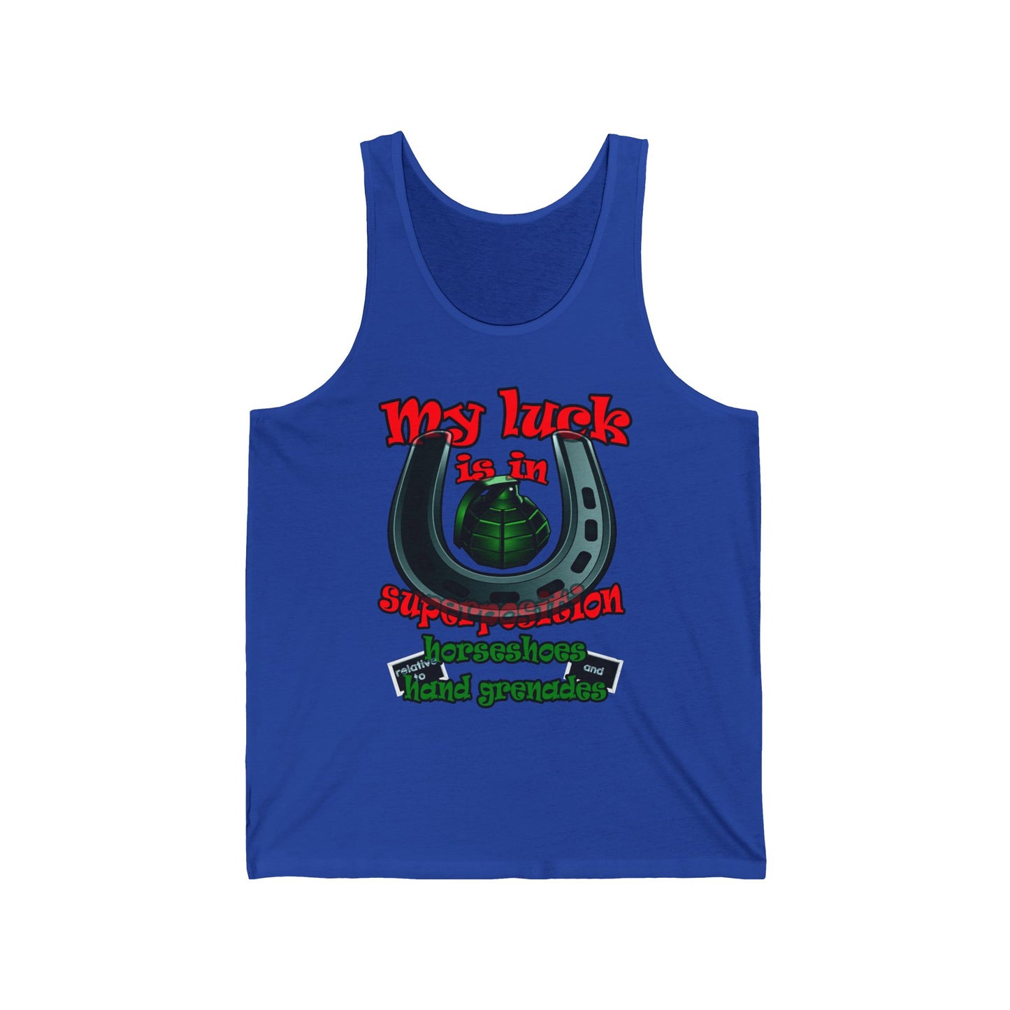 my luck - Unisex Jersey Tank