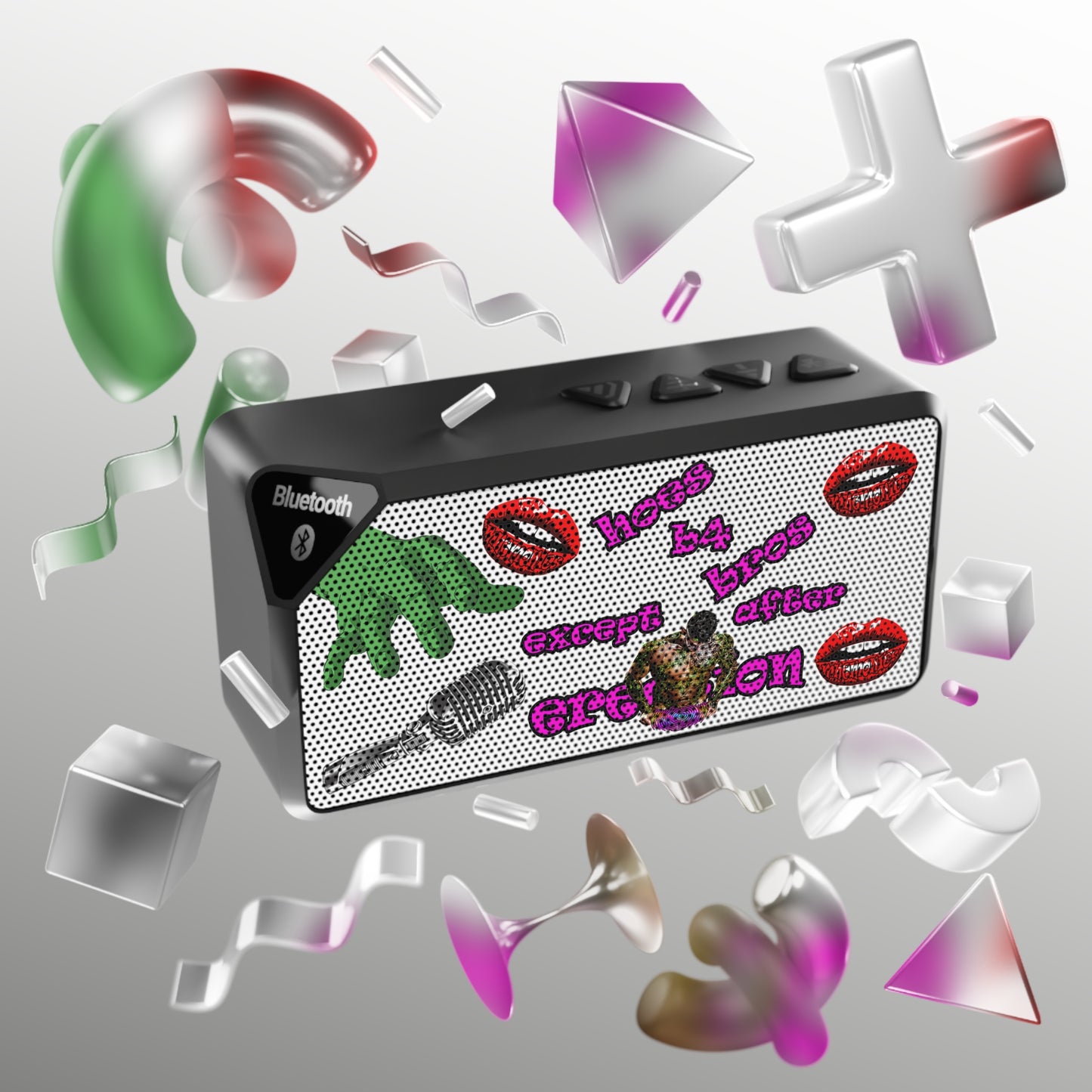 hoes b4 bros - Jabba Bluetooth Speaker (white)