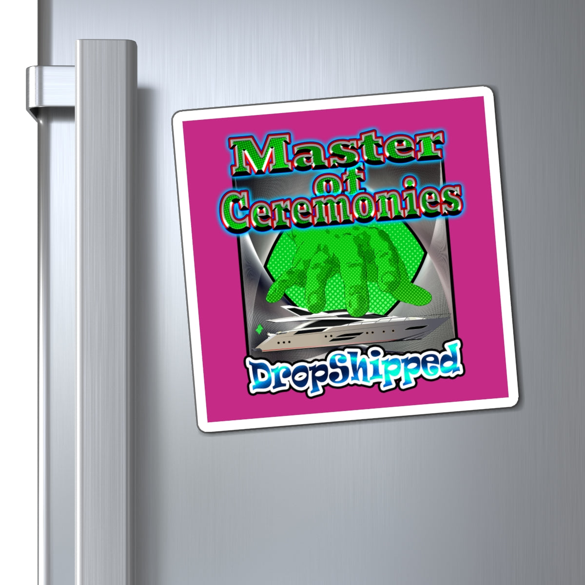 logo - Magnets - (pink)