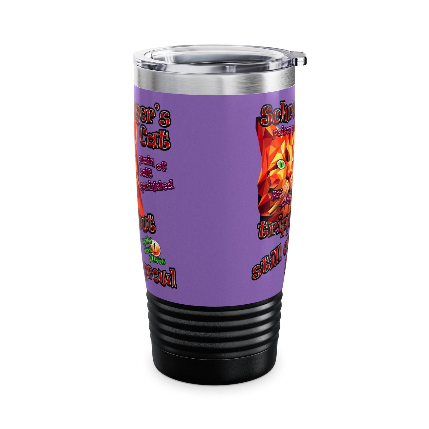schrodinger's cat - Ringneck Tumbler, 20oz (light purple)