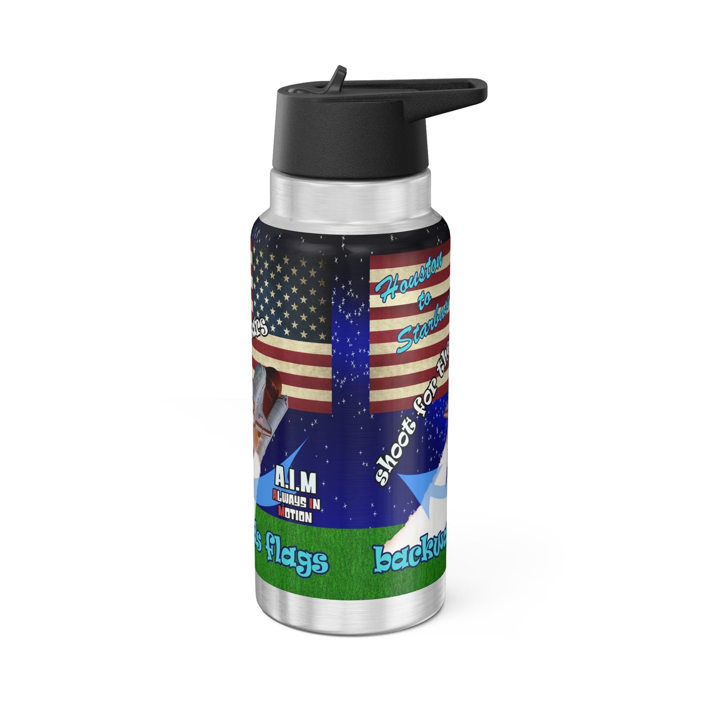 shoot for the stars - Gator Tumbler, 32oz ('snoops' background)