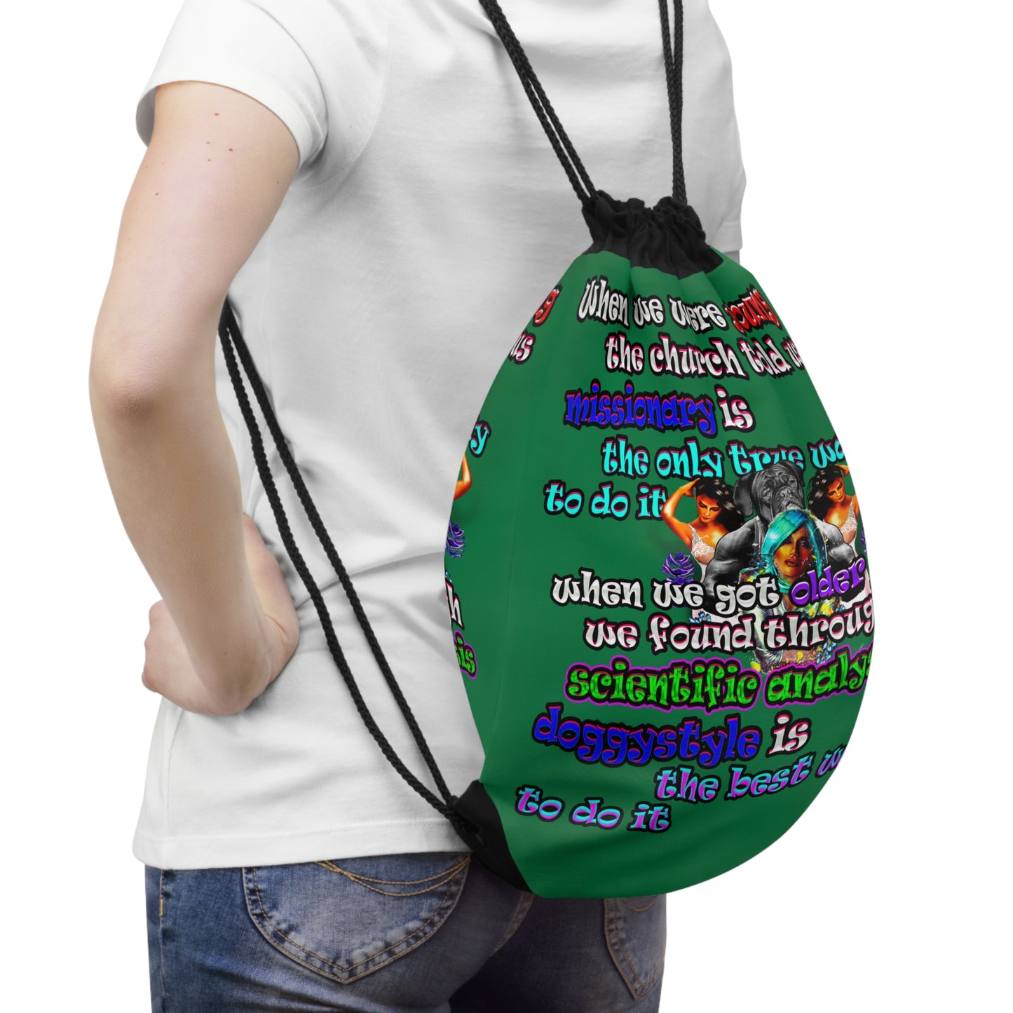 doggystyle - Drawstring Bag (dark green)