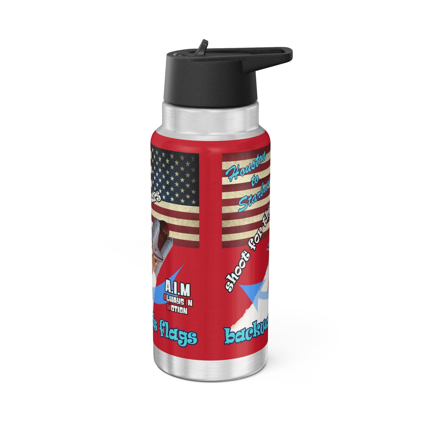 shoot for the stars - Gator Tumbler, 32oz (dark red)