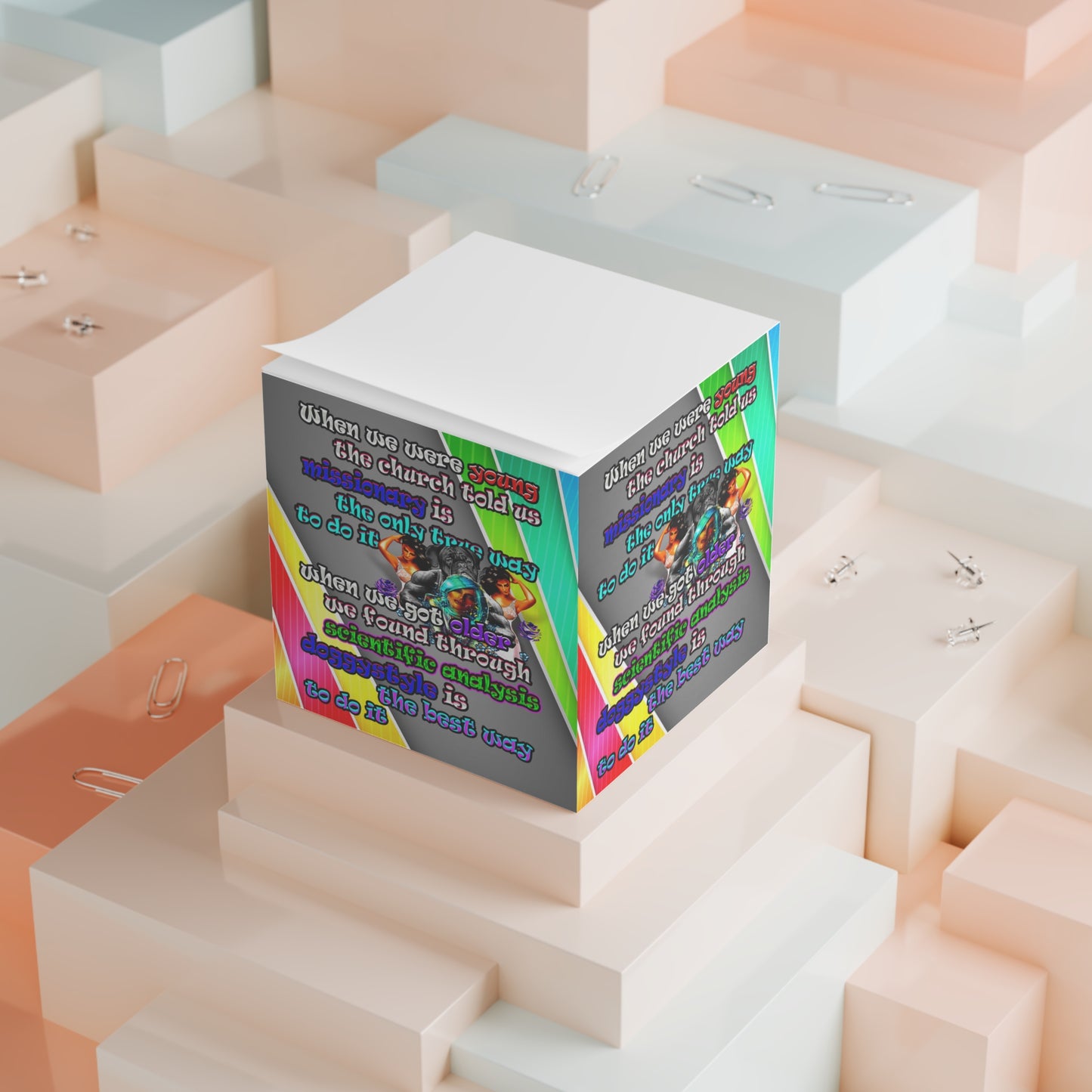 doggystyle - note cube (rainbow split)