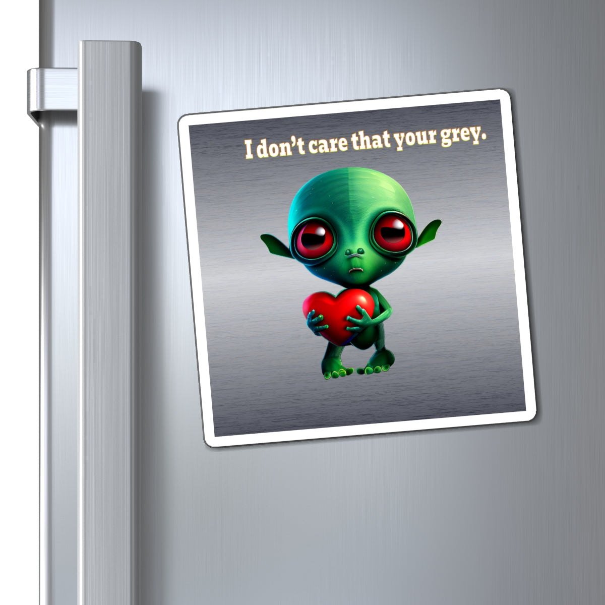 I don't care that your grey - Magnets - (brushed nickel)