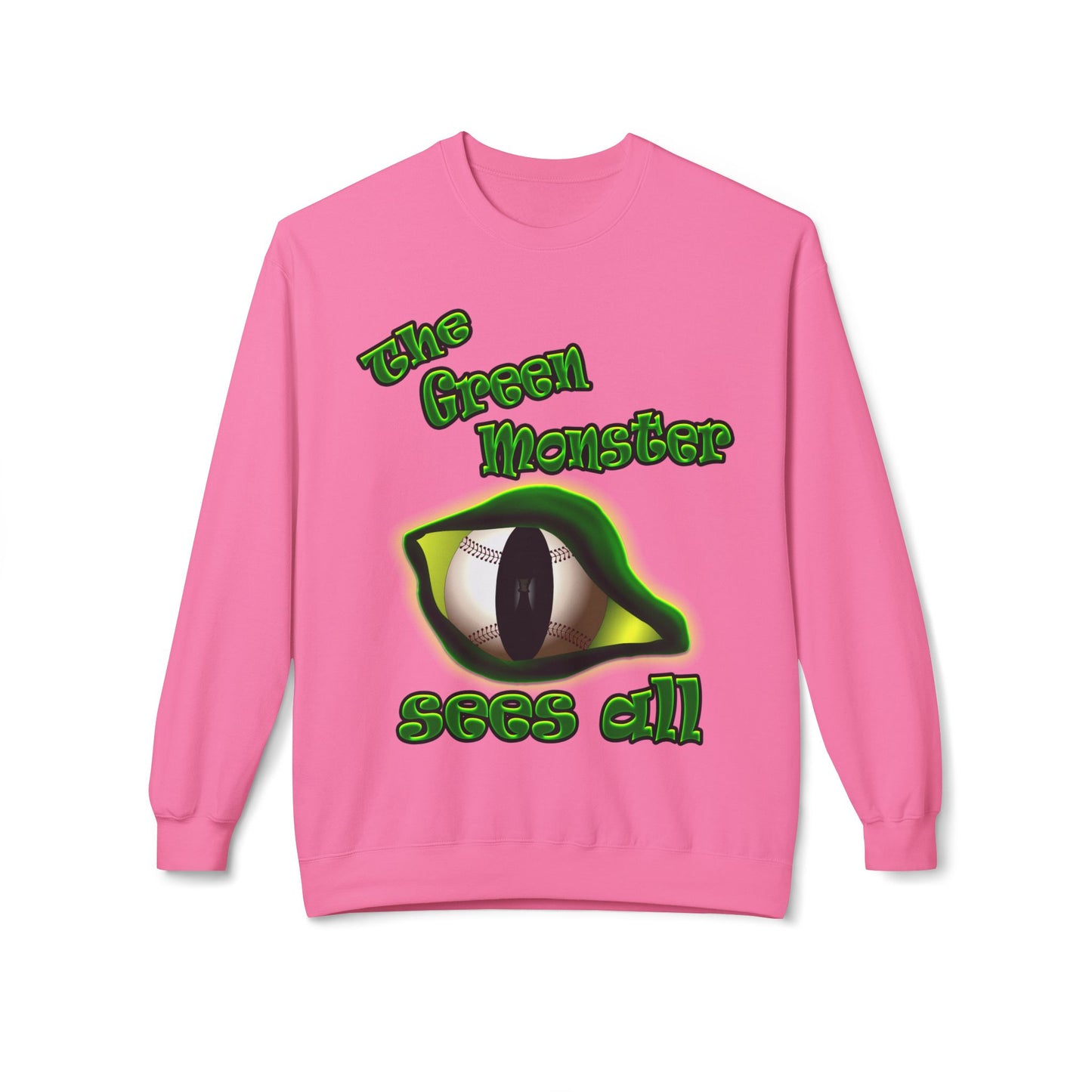 green monster - Unisex Midweight Softstyle Fleece Crewneck Sweatshirt