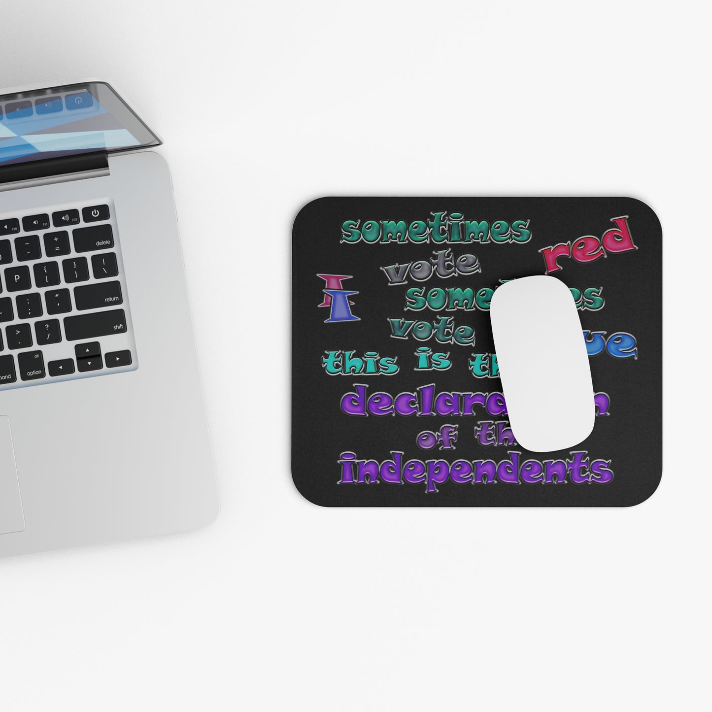 declaration of the independents - Mouse Pad (Rectangle) (black)