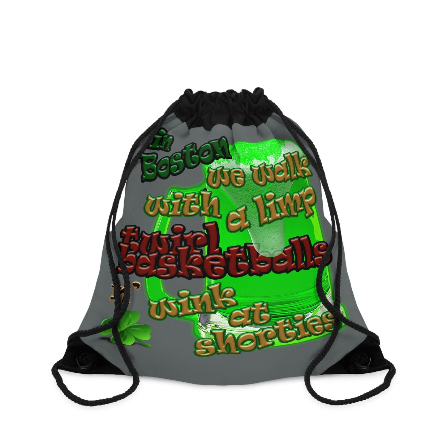 celtics logo - Drawstring Bag (dark grey)