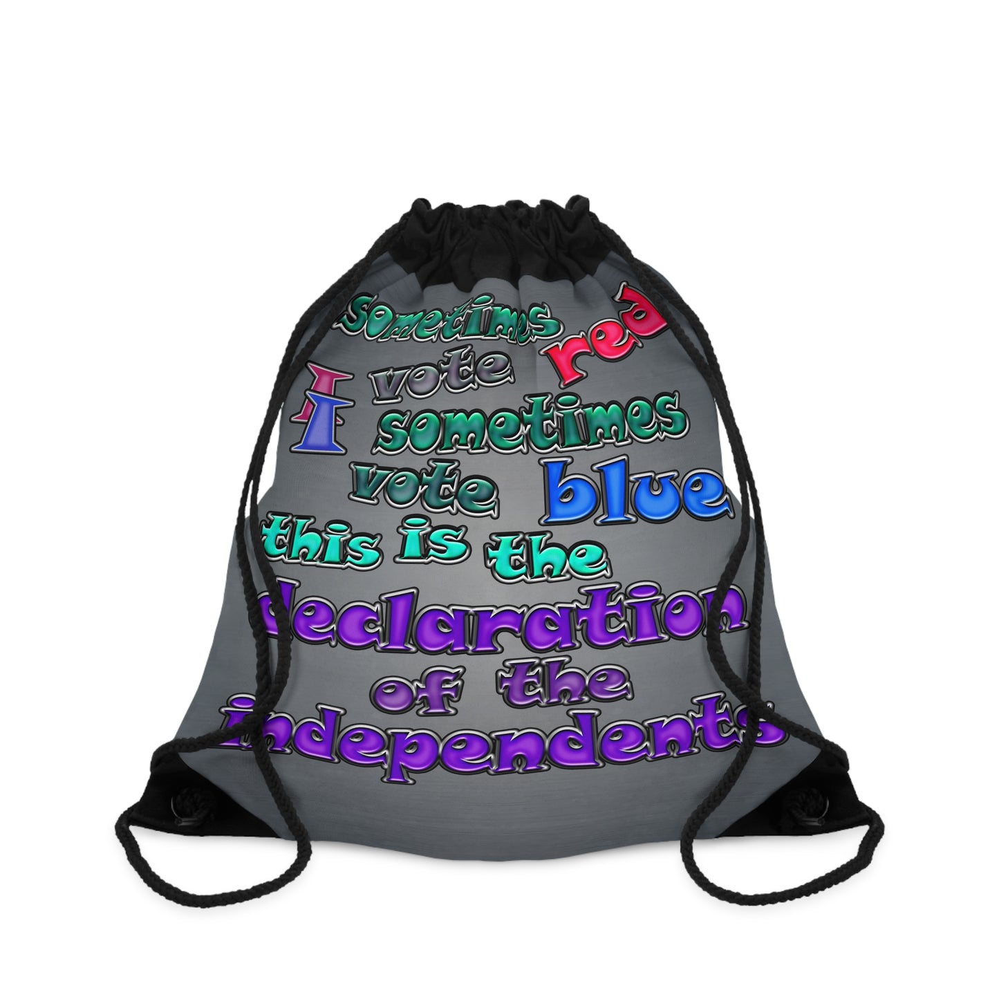 declaration of the independents - Drawstring Bag (grey-light grey)