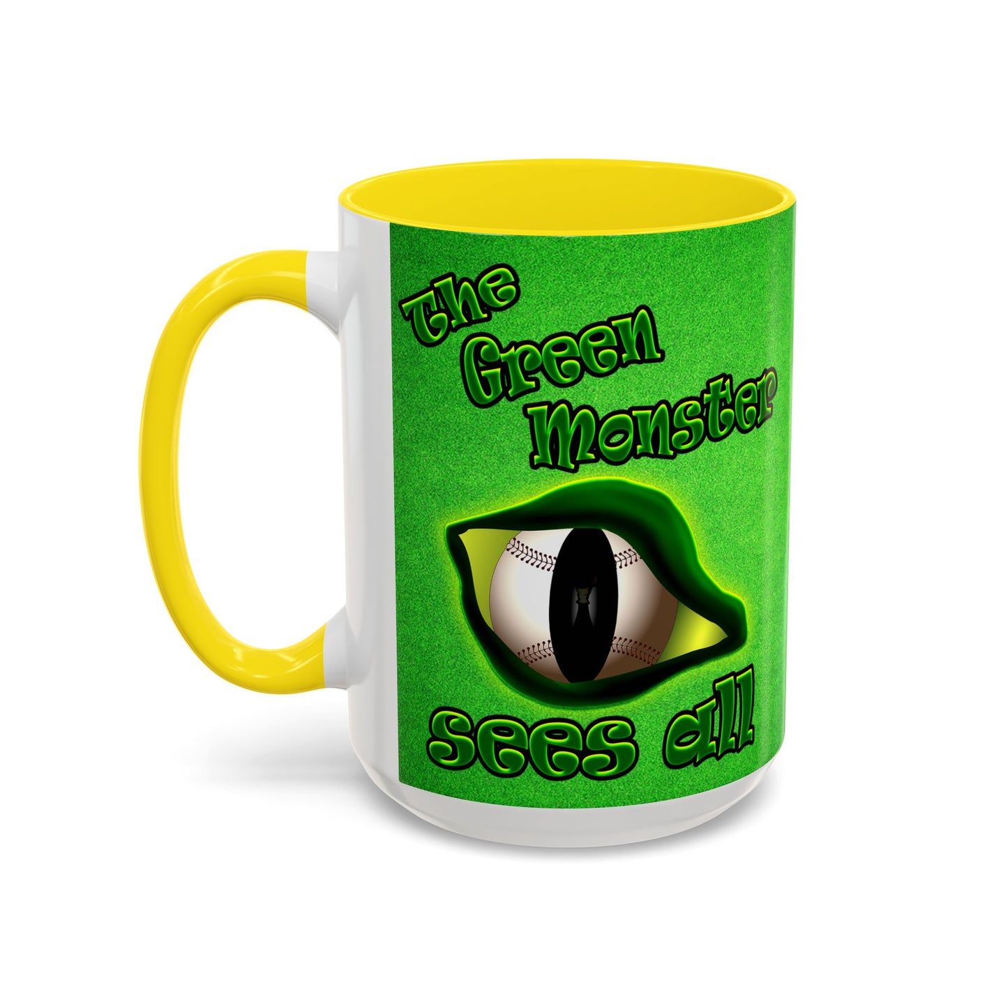 green monster - Accent Mug (green turf)