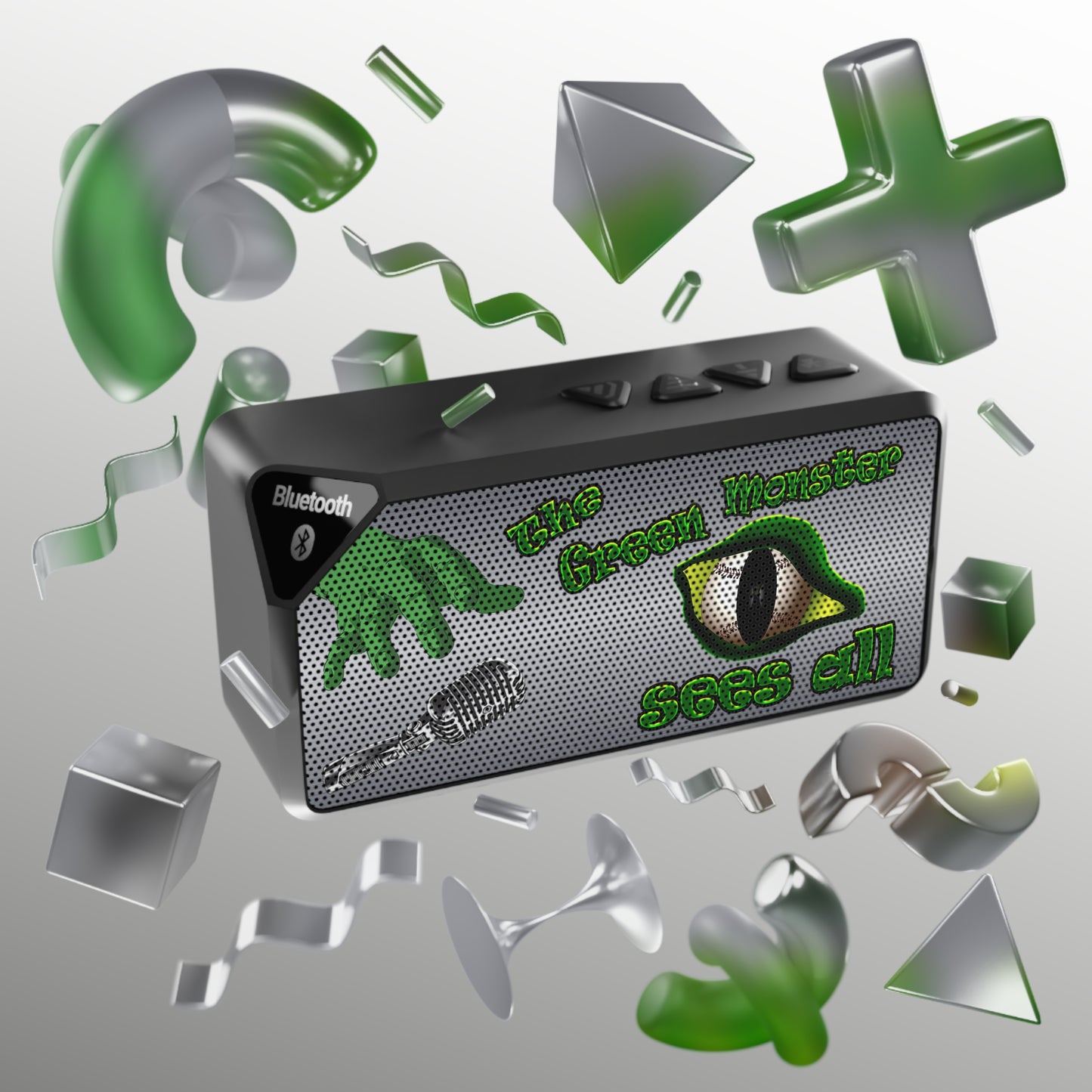 green monster - Jabba Bluetooth Speaker (brushed nickel)