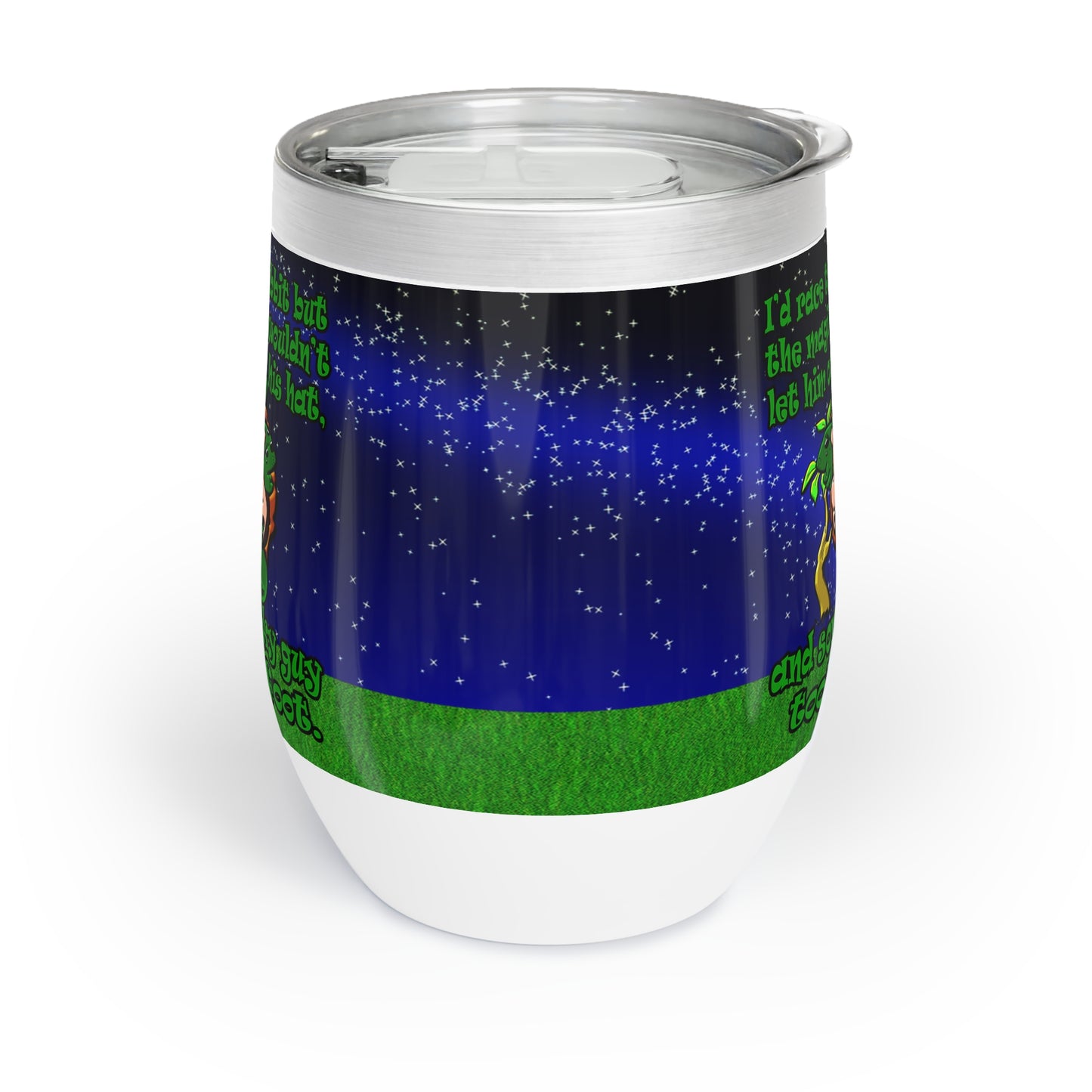 turtle race - Chill Wine Tumbler ('snoops' background)