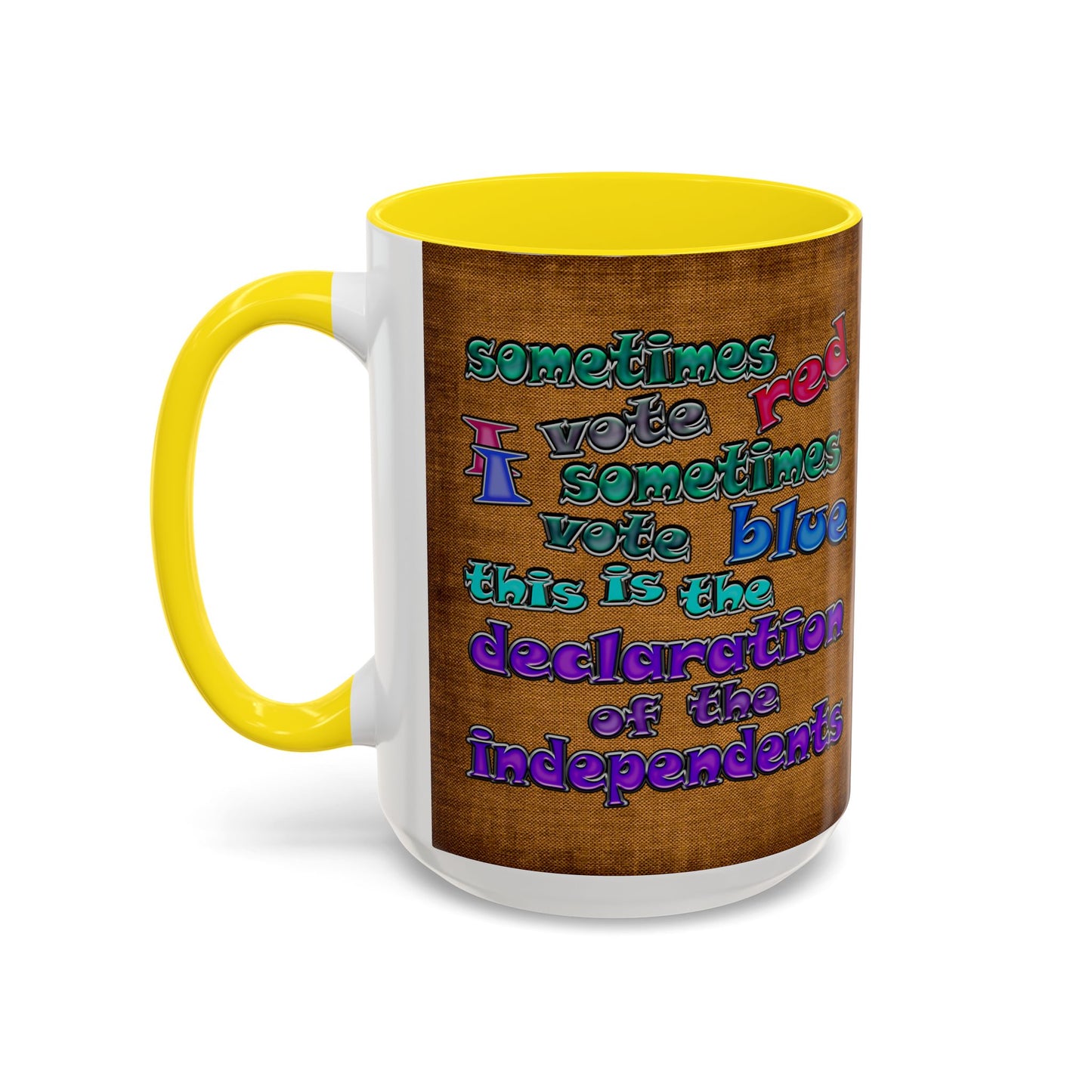 declaration of the independents - Accent Mug (brown papyrus)