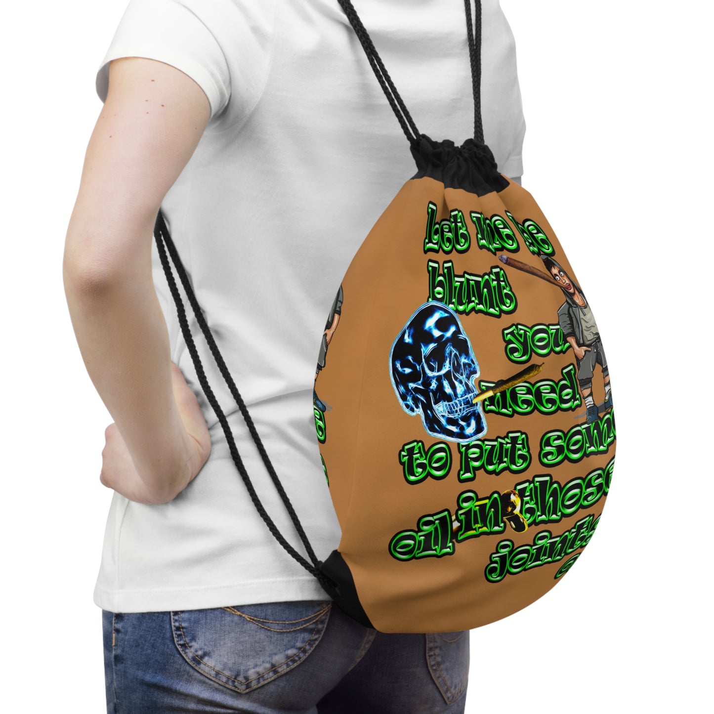 og - Drawstring Bag (light brown)