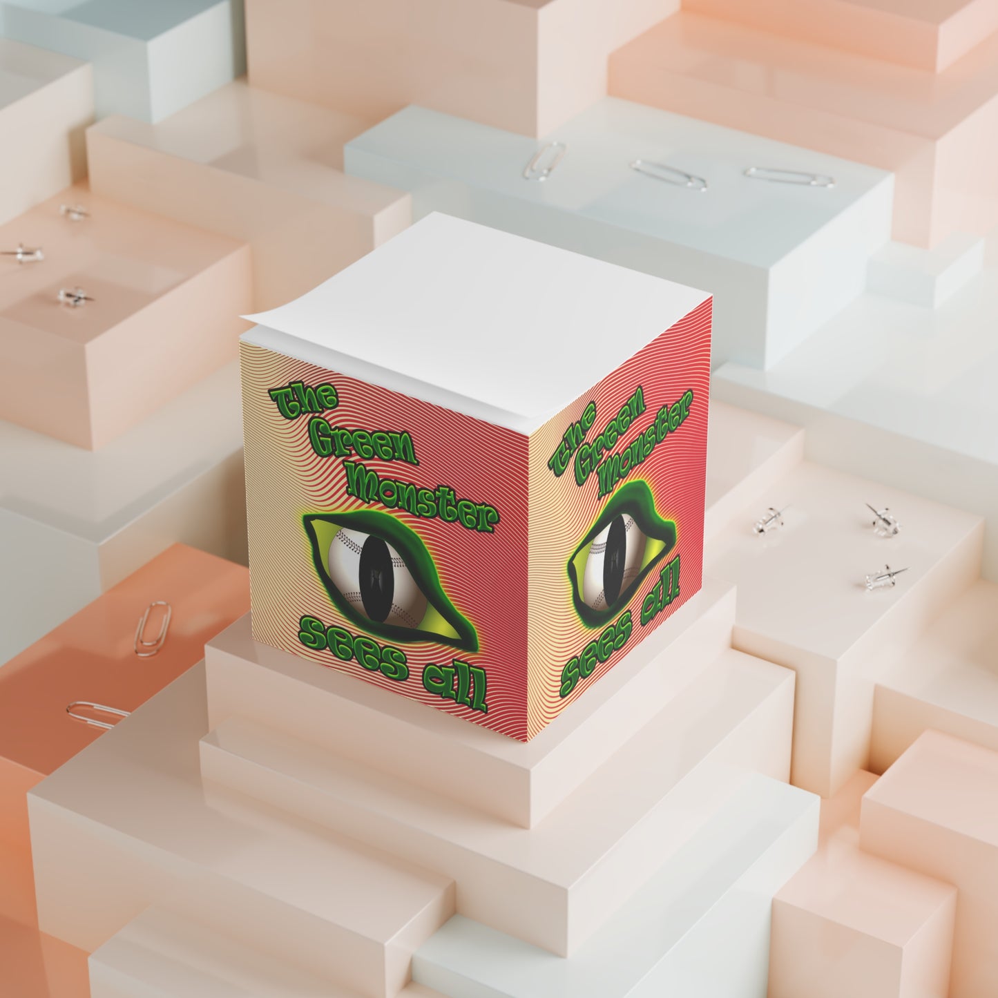 green monster - note cube (yellow-orange wave)