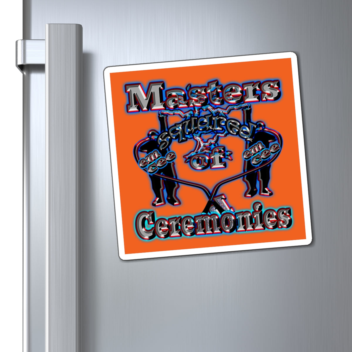 em cee squared - Magnets - (orange)