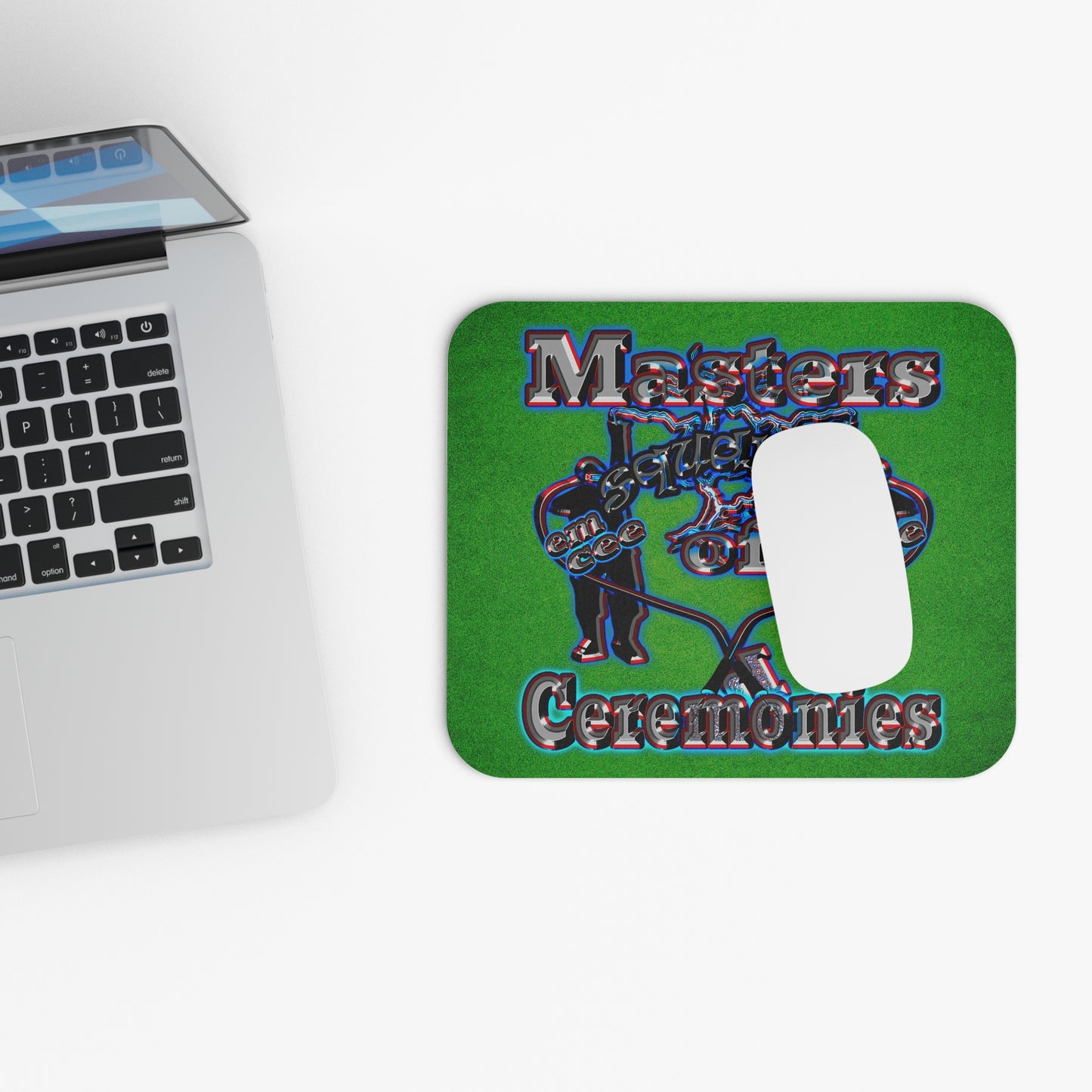 em cee squared - Mouse Pad (Rectangle) (green turf)