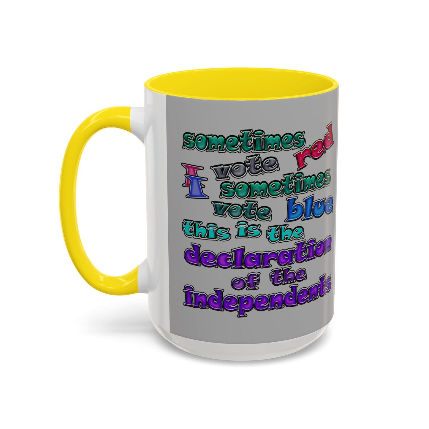 declaration of the independents - Accent Mug (light grey)