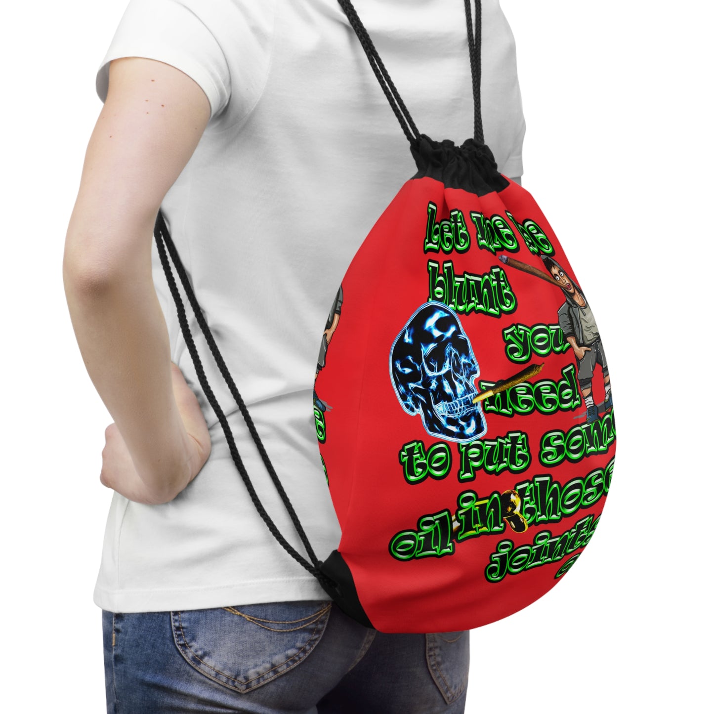 og - Drawstring Bag (red)