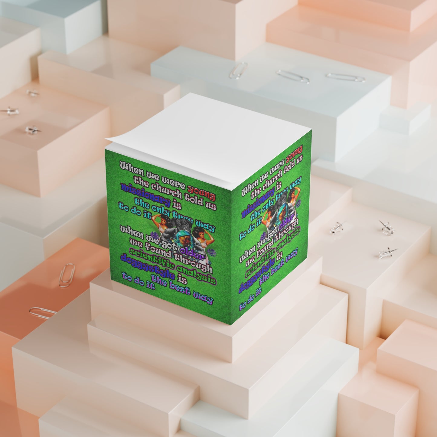 doggystyle - note cube (green turf)