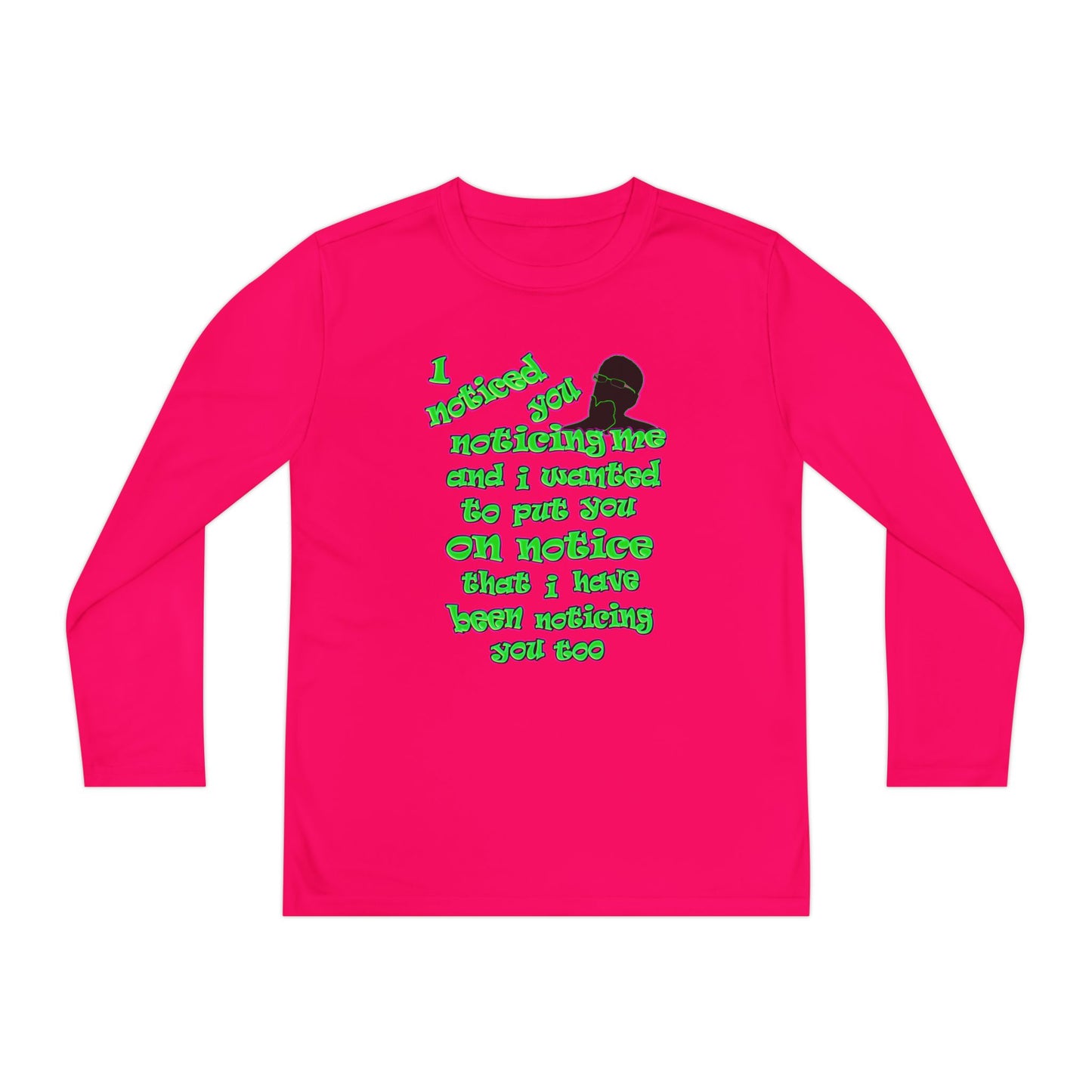 noticed you noticing - Youth Long Sleeve Competitor Tee