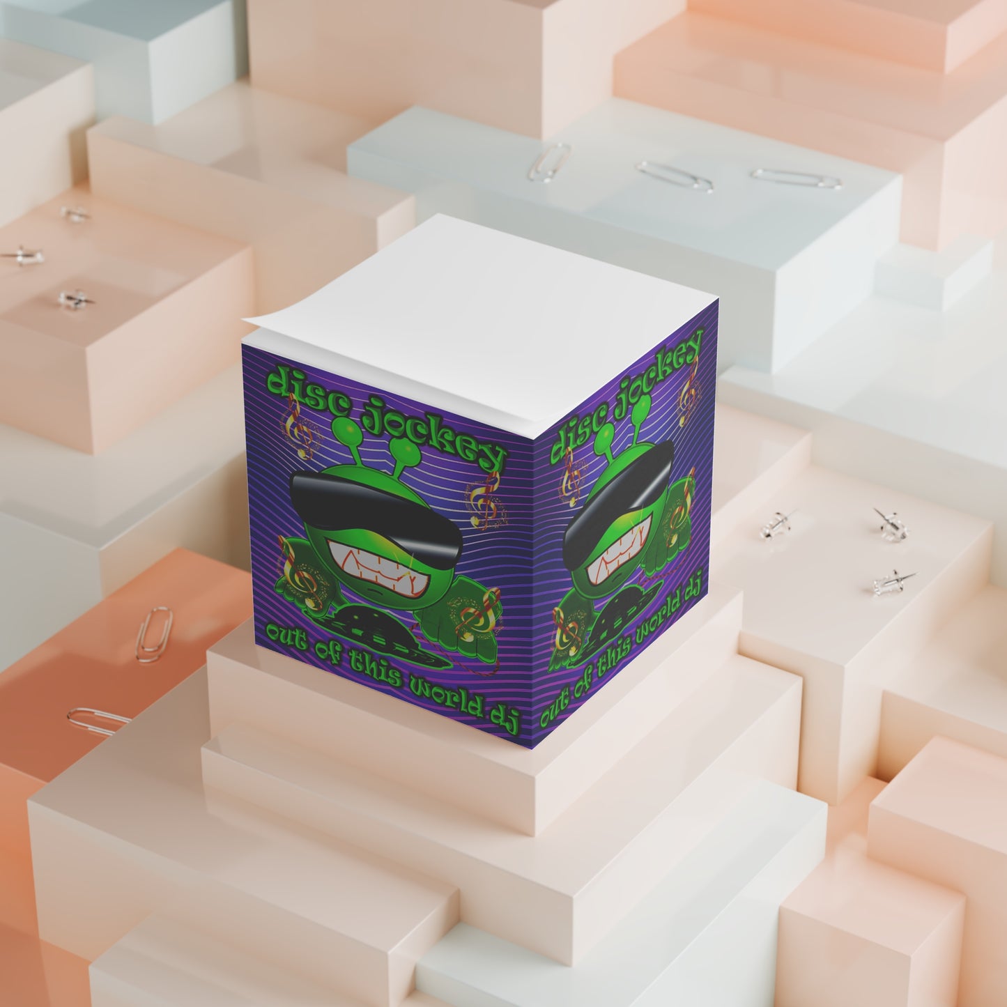 disc jockey - note cube (purple wave)