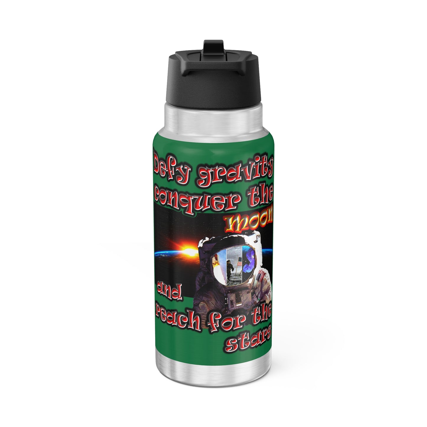 defy conquer reach - Gator Tumbler, 32oz (dark green)
