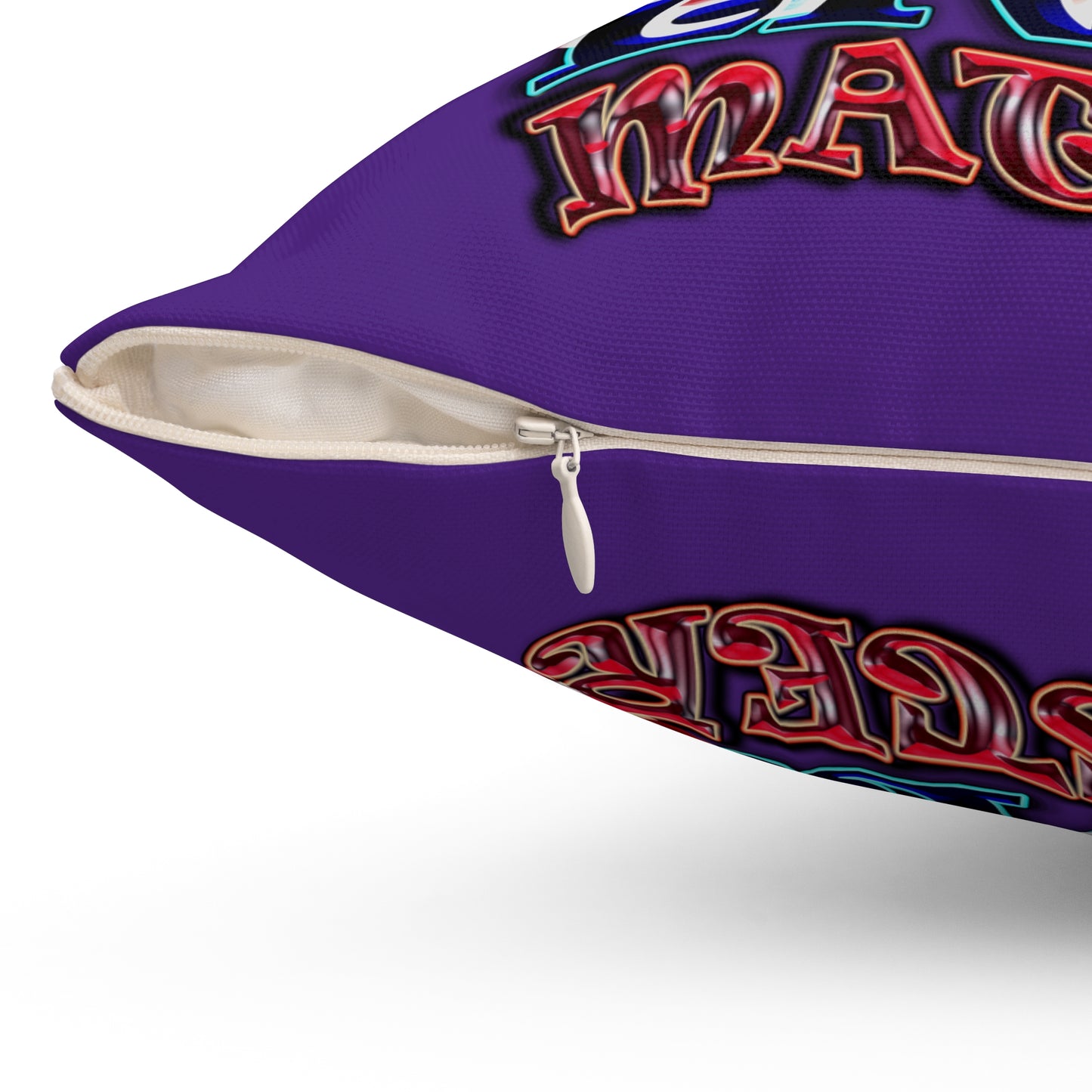 rw&b lives matter - Spun Polyester Square Pillow - (purple)