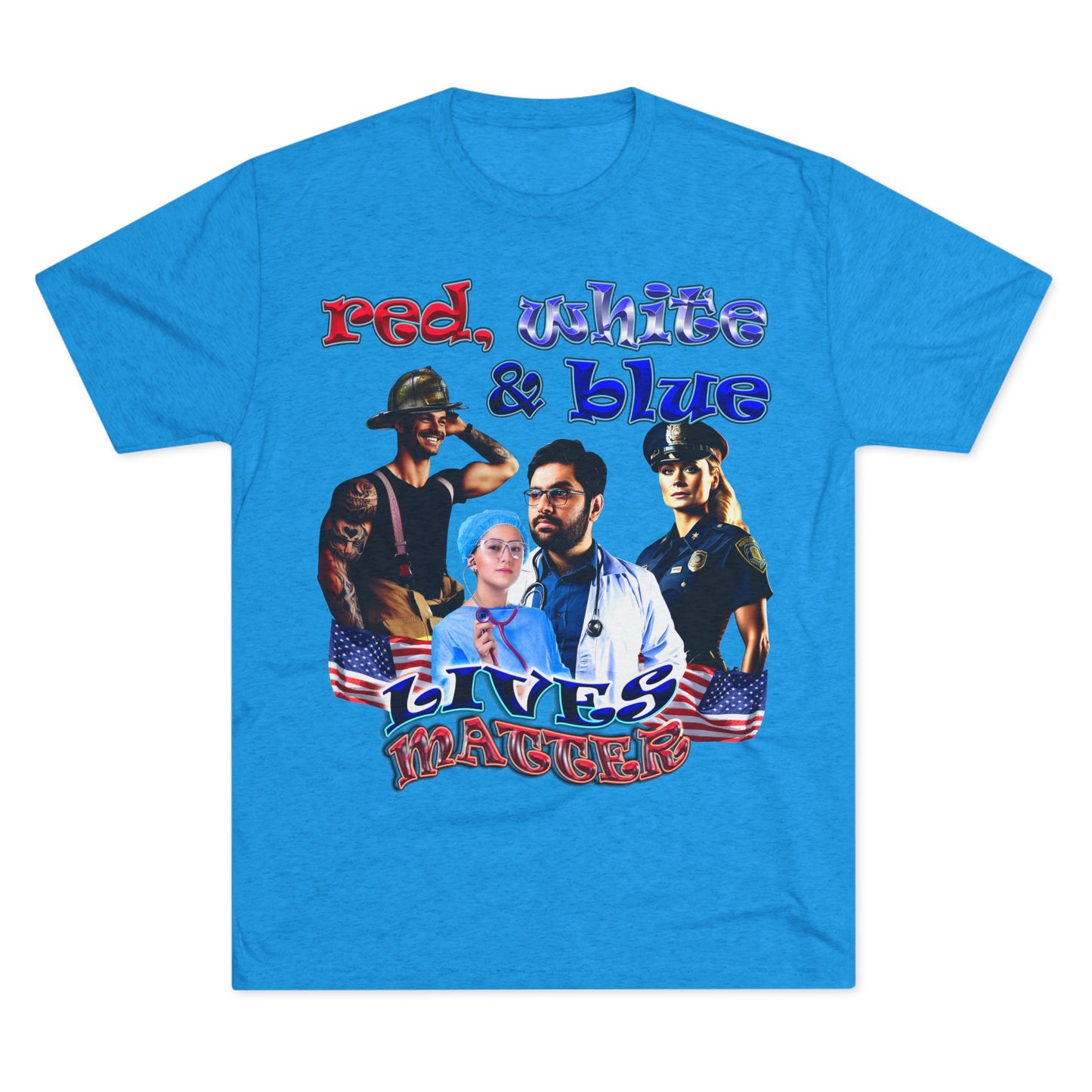 rw&b lives matter - Unisex Tri-Blend Crew Tee