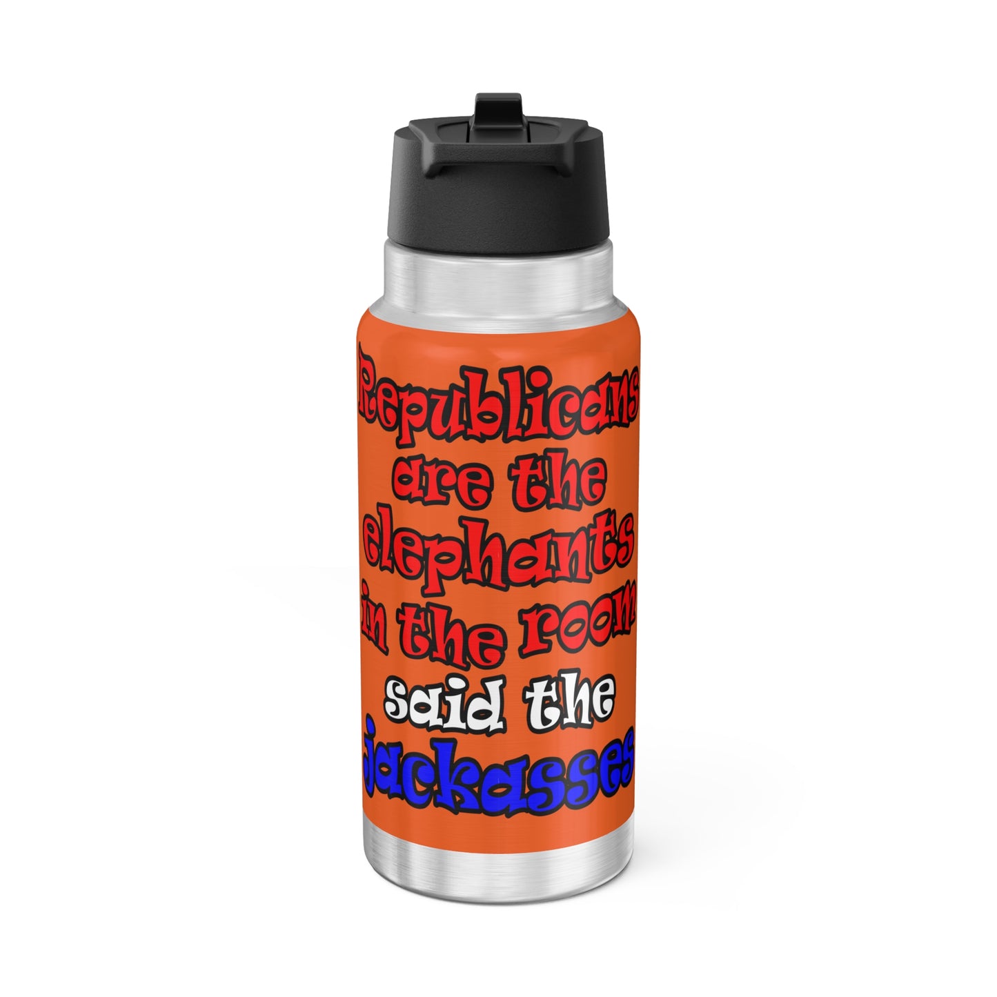 donkeys and elephants - Gator Tumbler, 32oz (orange)