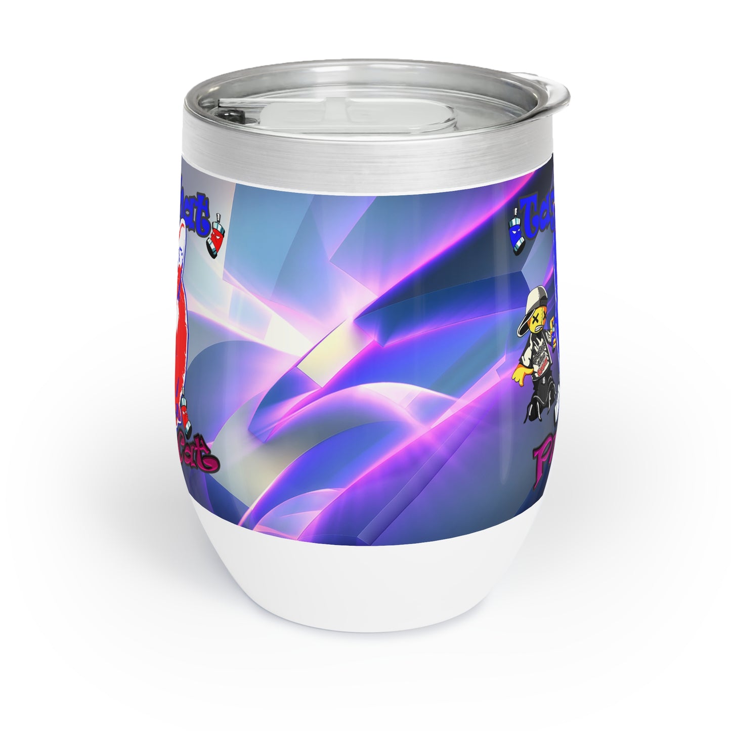 tag that - Chill Wine Tumbler (grey-pink wave)