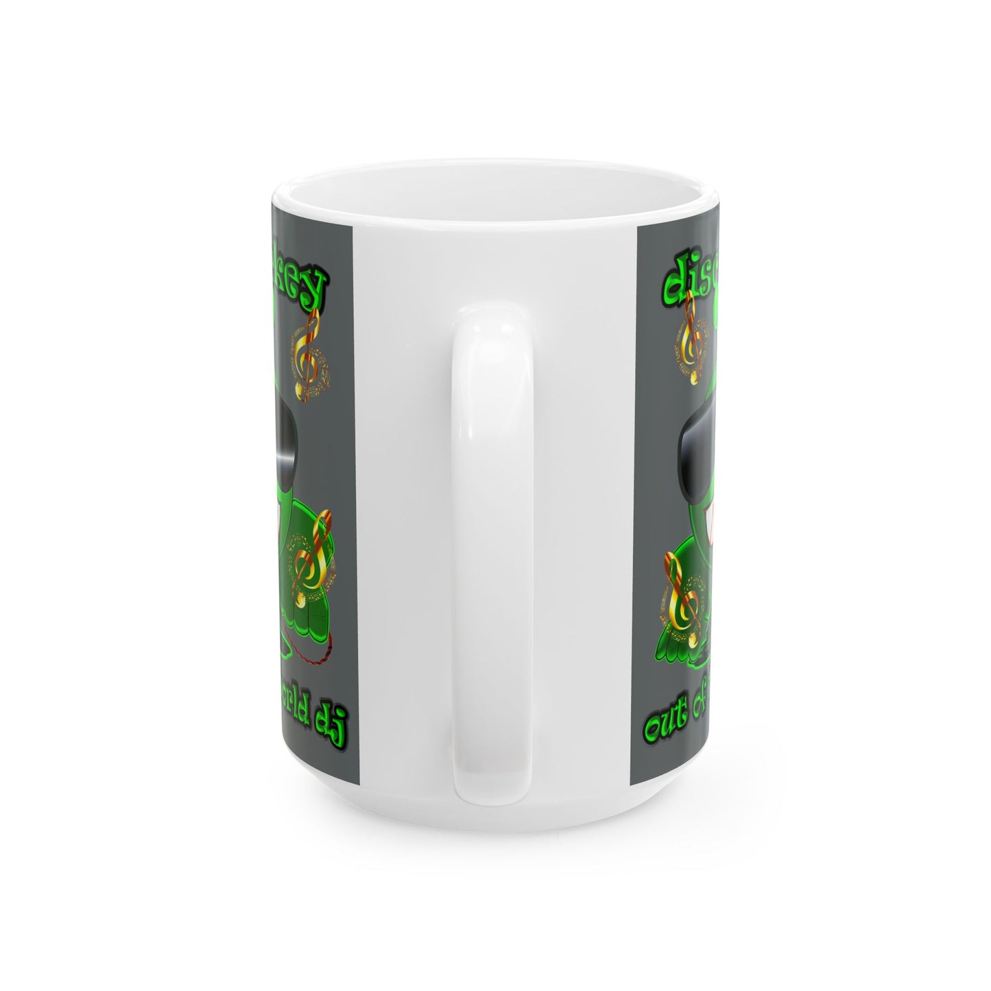 disc jockey - White Mug (dark grey)