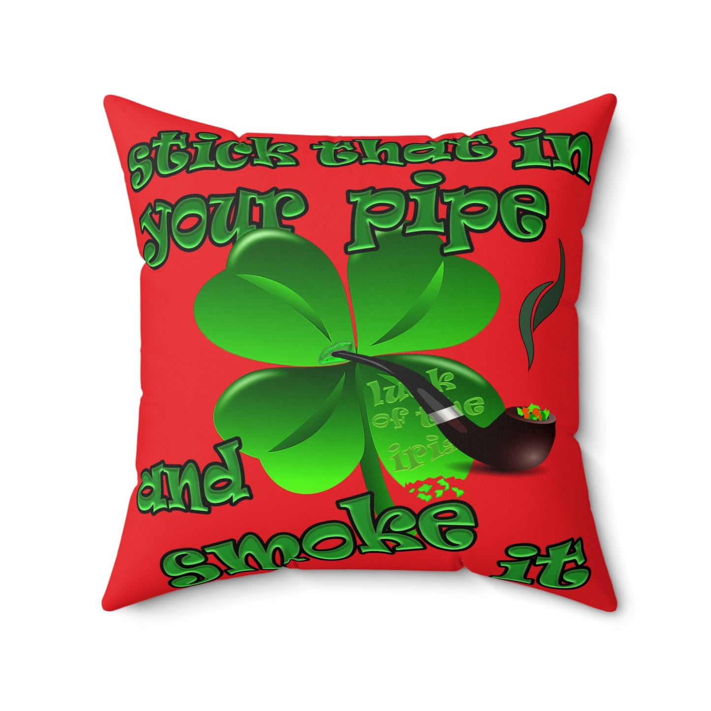 celtics logo - Faux Suede Square Pillow - (red)