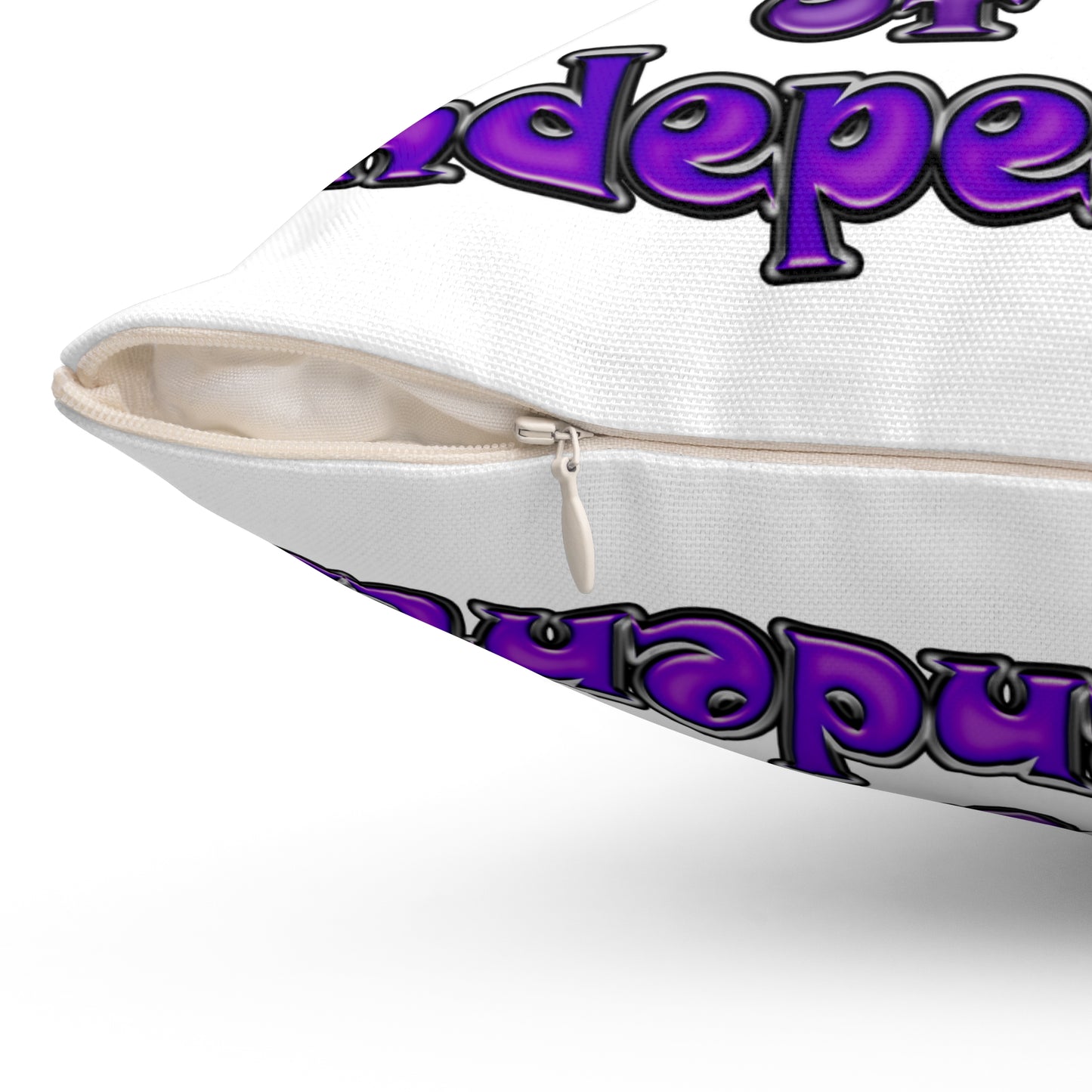 declaration of the independents - Spun Polyester Square Pillow - (white)