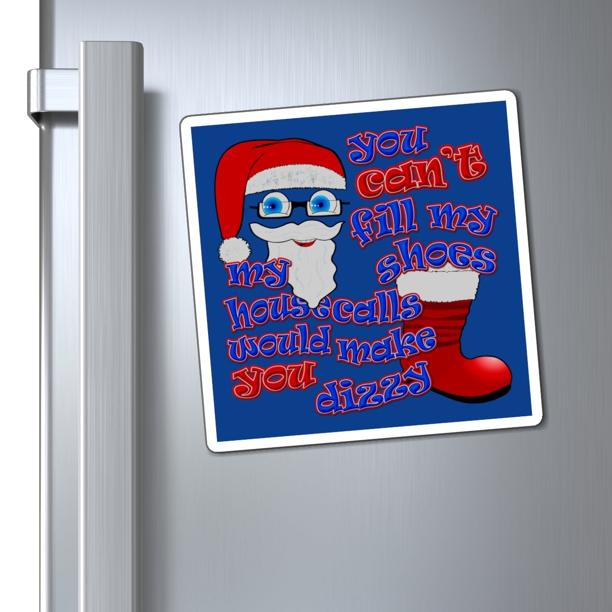 santa's shoes - Magnets - (dark blue)