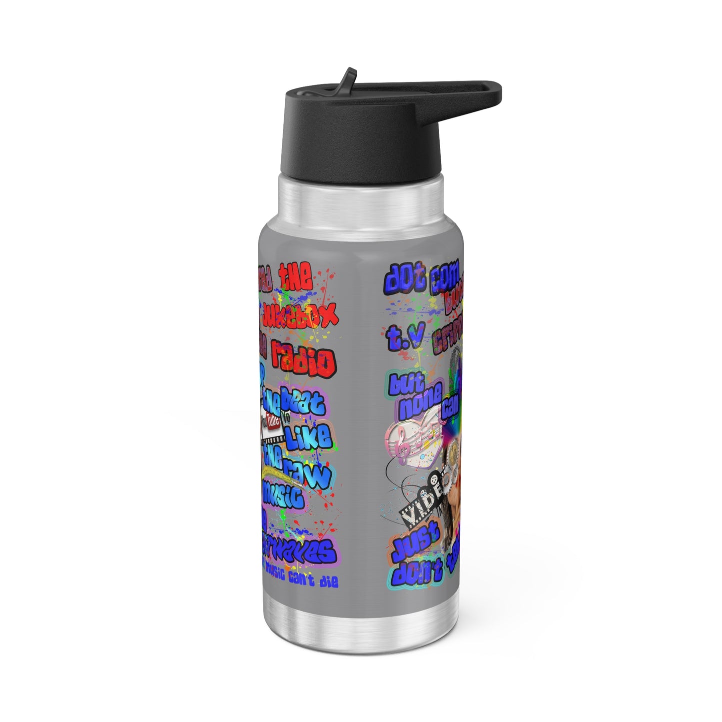 drop the beat - Gator Tumbler, 32oz (grey)