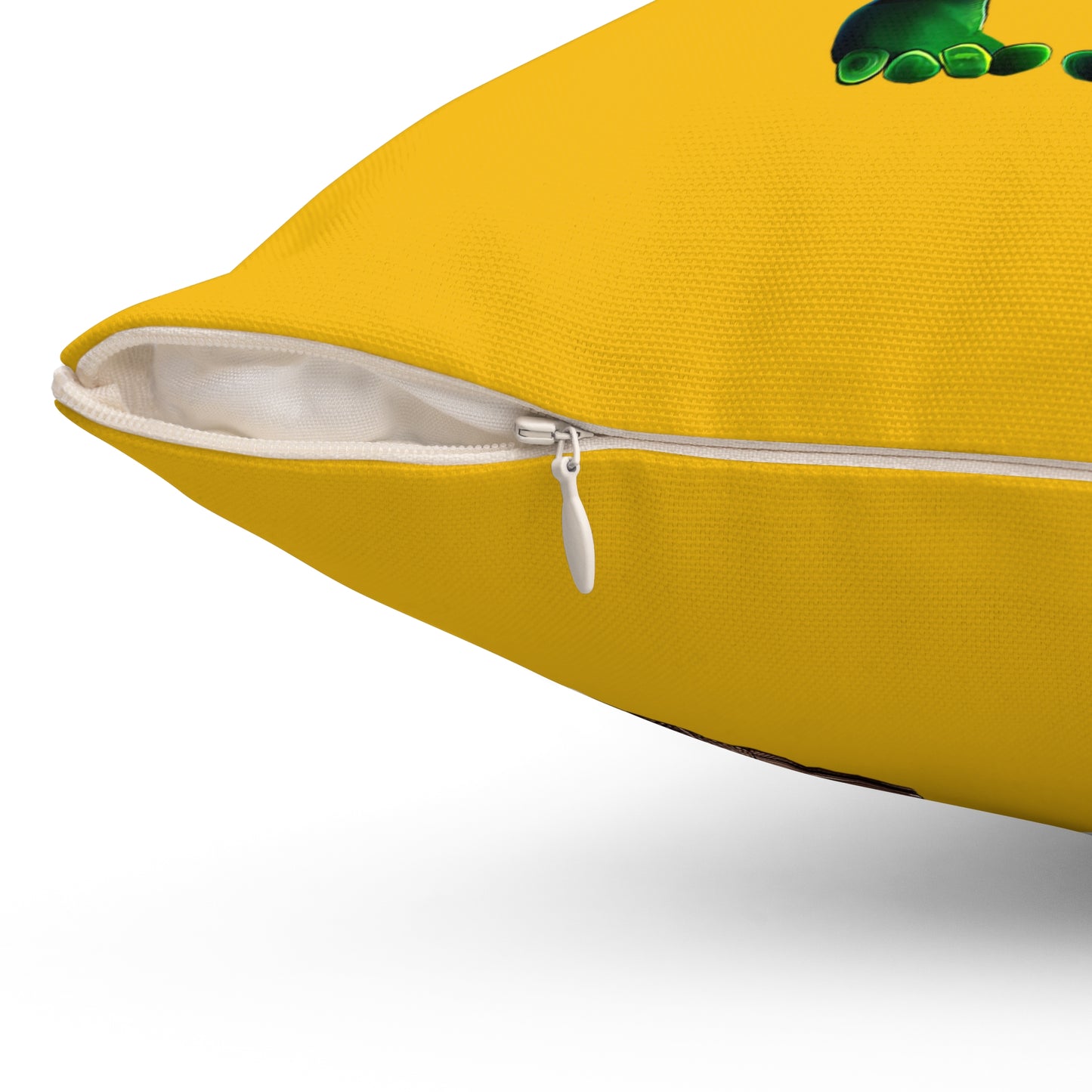 I don't care that your grey - Spun Polyester Square Pillow - (yellow)