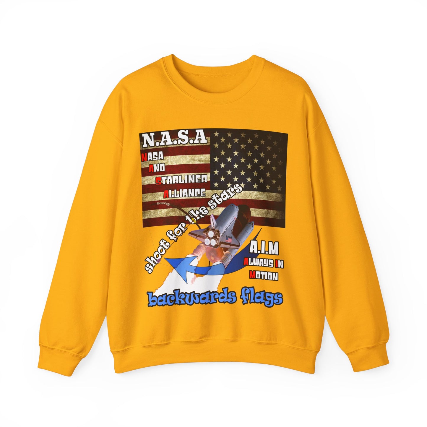 shoot for the stars(starliner) - Unisex Heavy Blend™ Crewneck Sweatshirt