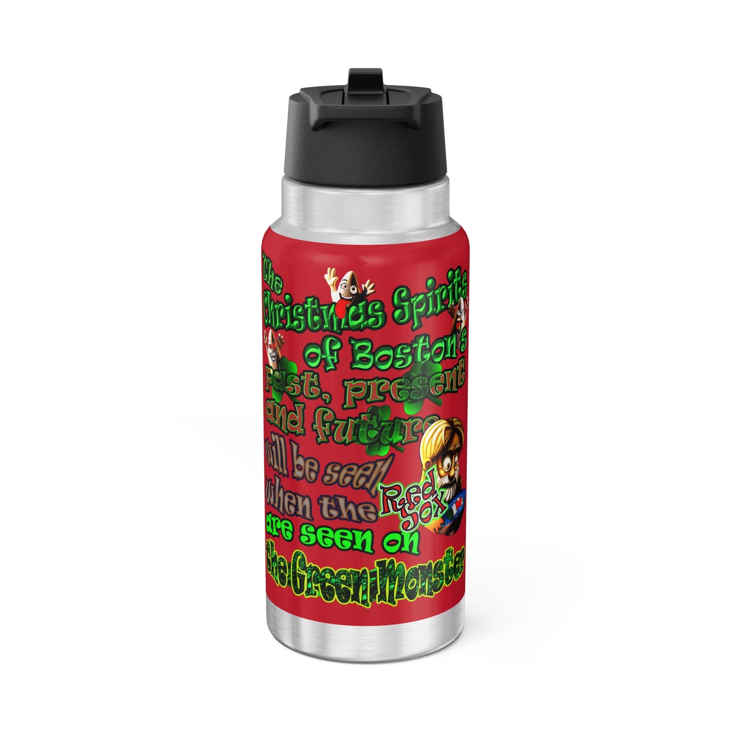 christmas spirits of boston - Gator Tumbler, 32oz (dark red)