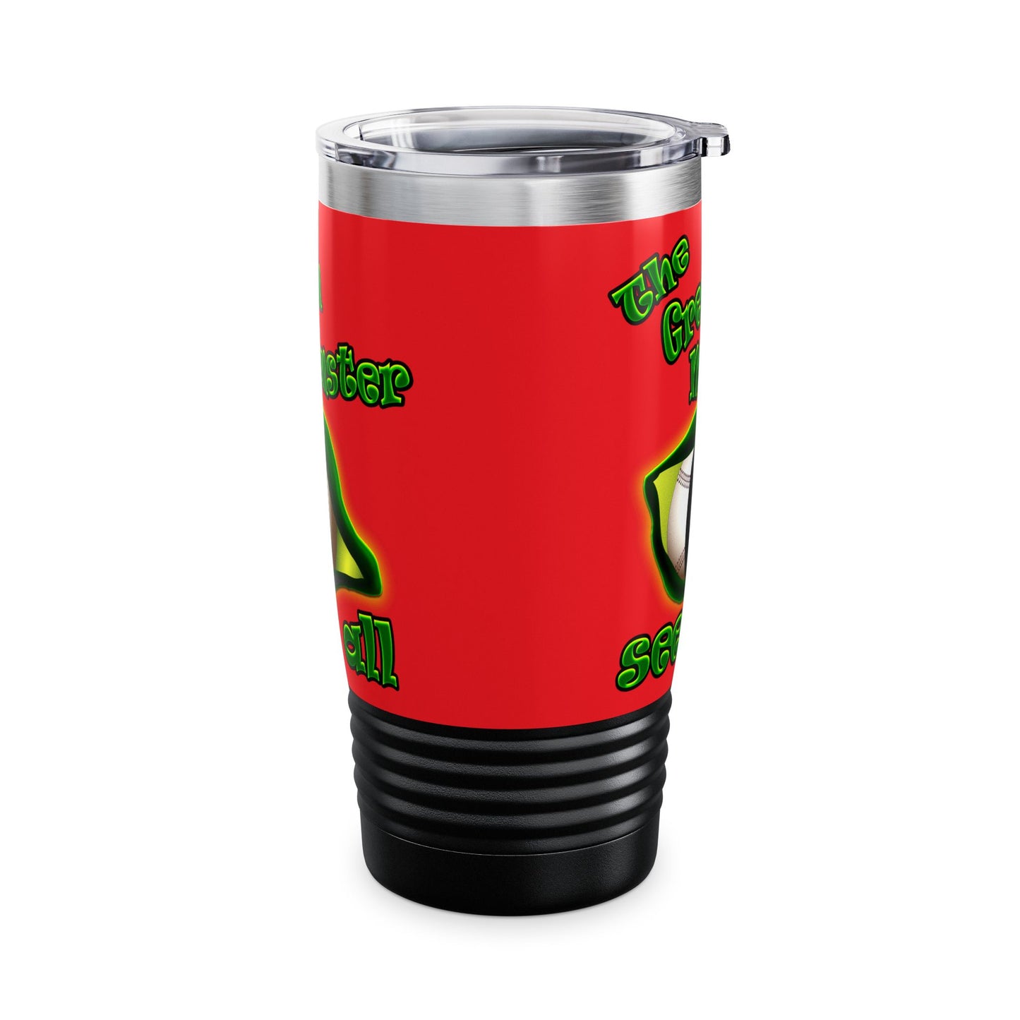 green monster - Ringneck Tumbler, 20oz (red)