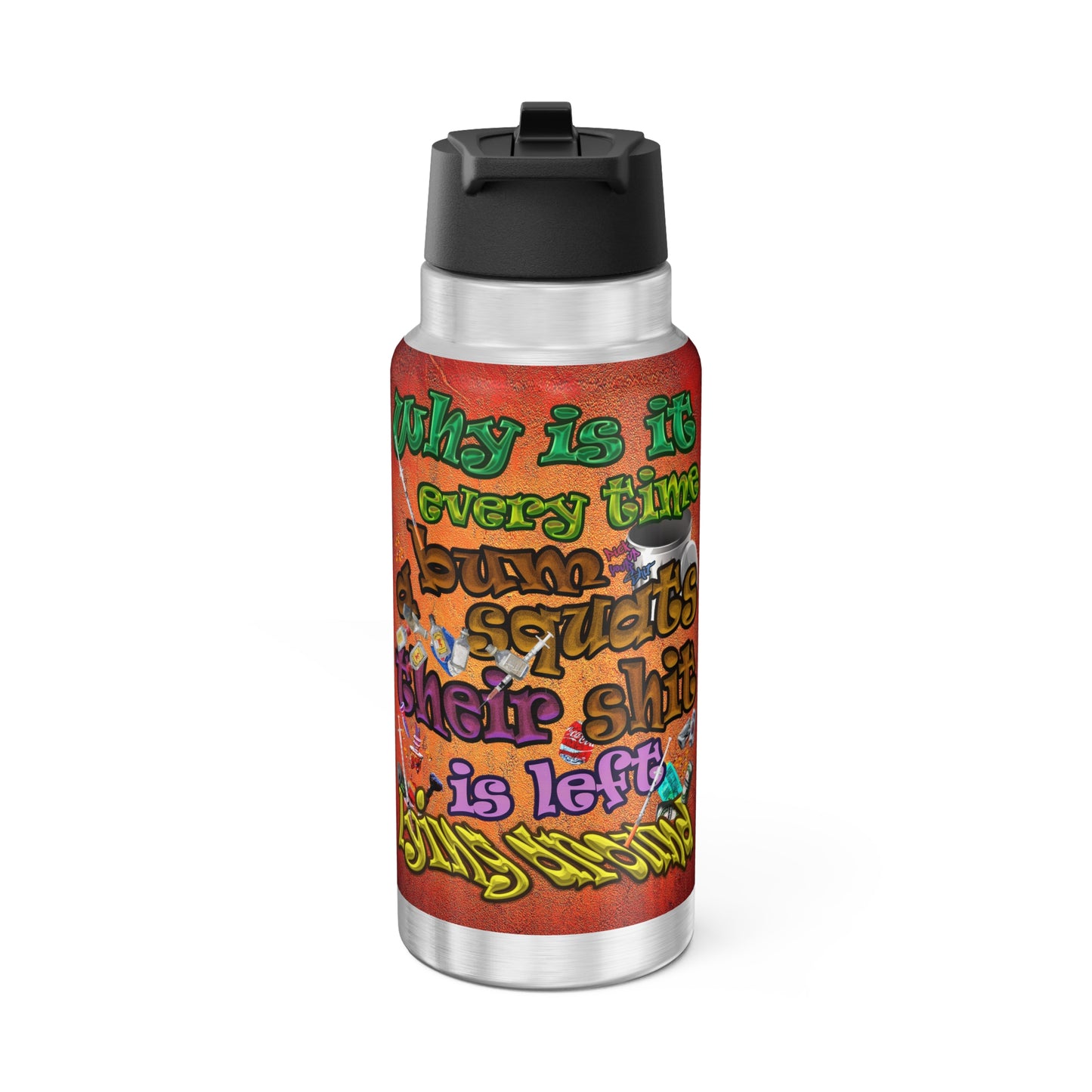 the bum's shit - Gator Tumbler, 32oz (burnt orange)