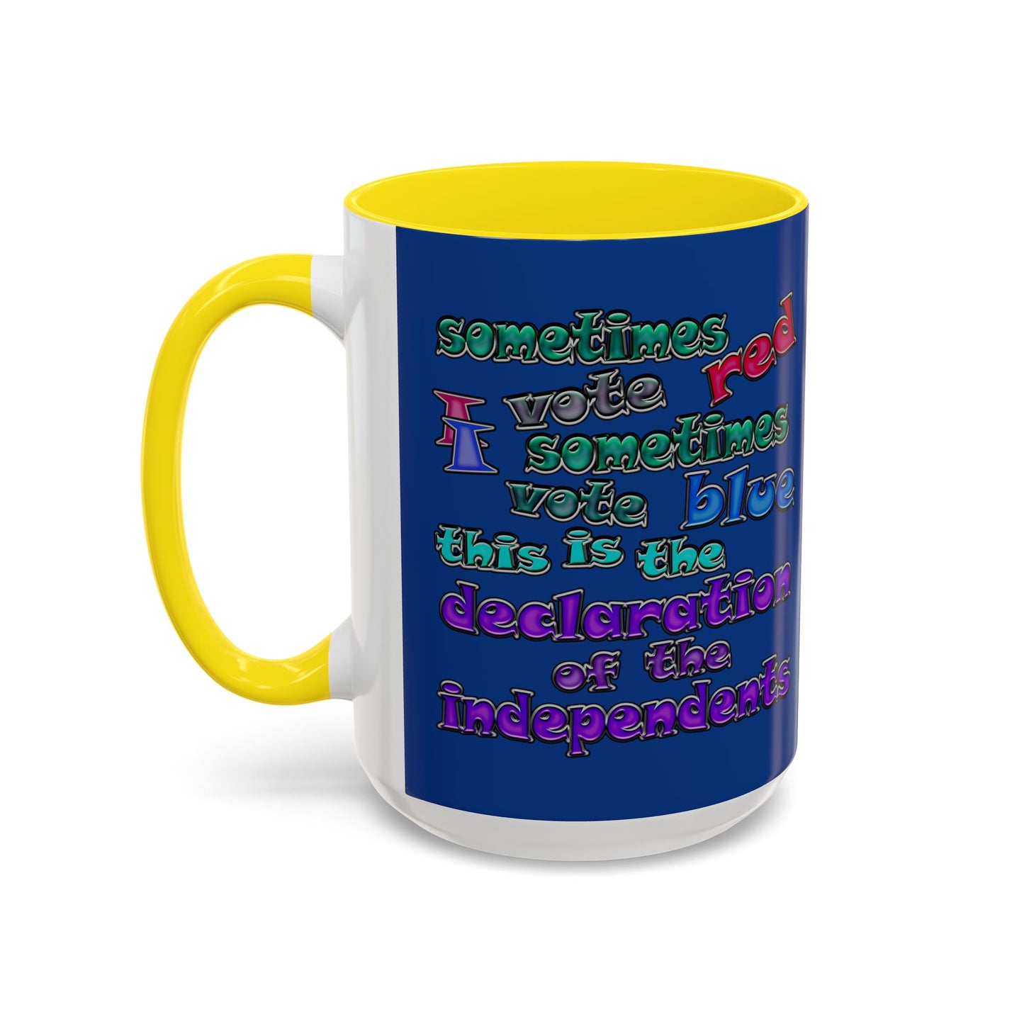 declaration of the independents - Accent Mug (dark blue)