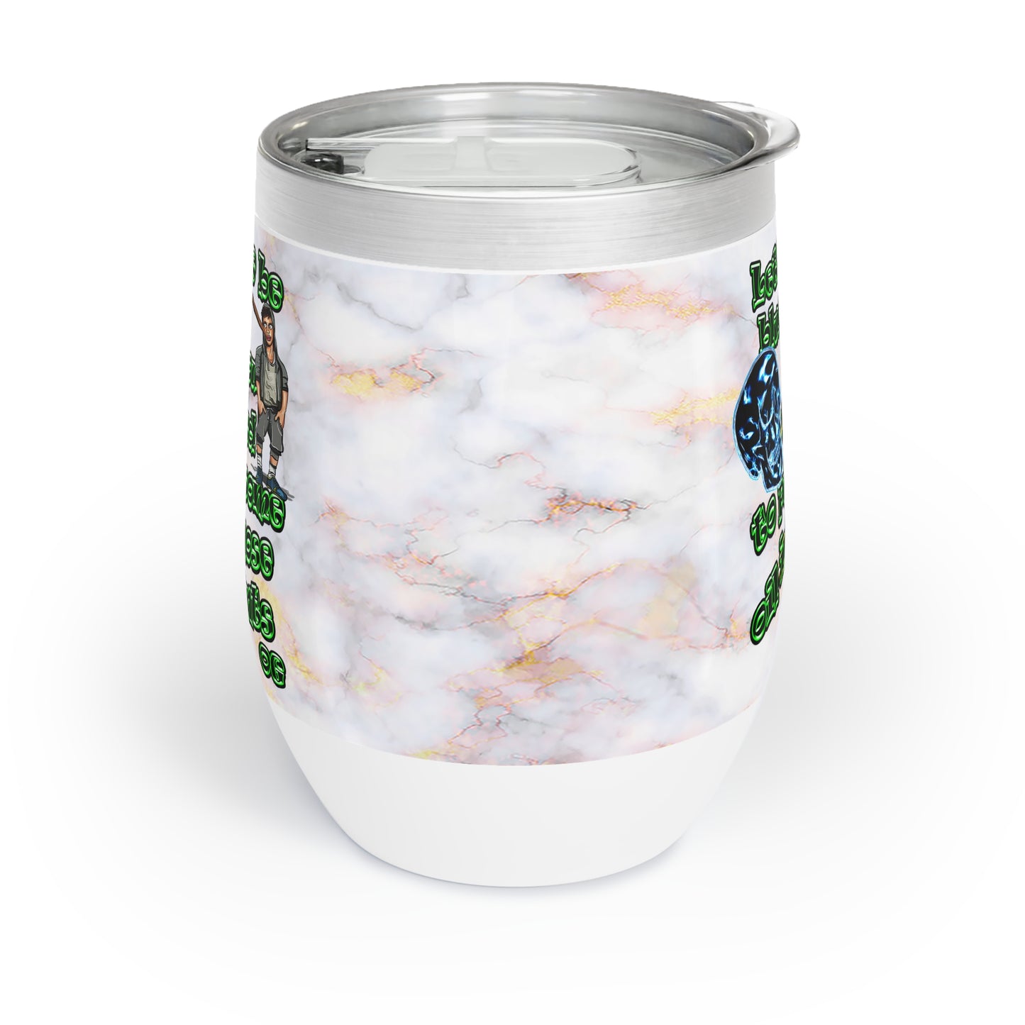 og - Chill Wine Tumbler (white marble)