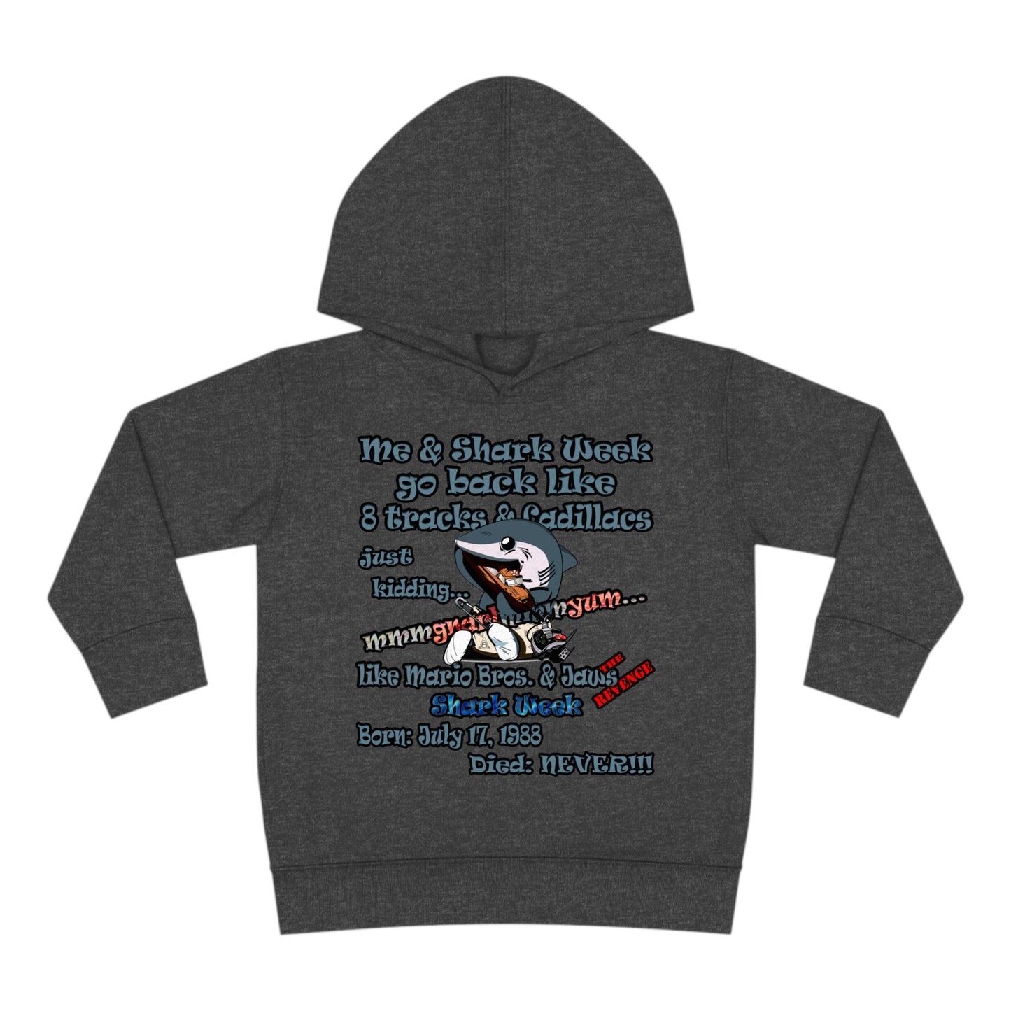 shark week - Toddler Pullover Fleece Hoodie